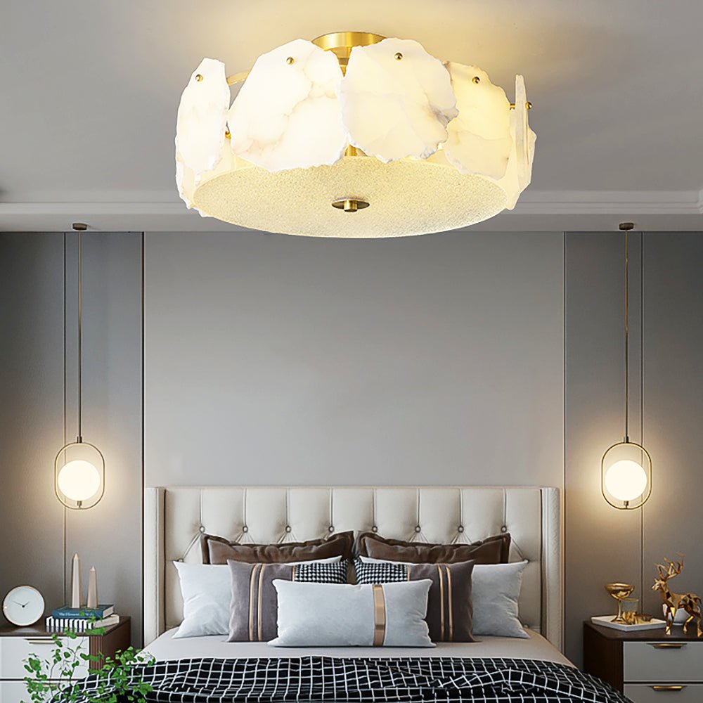 Amara Alabaster Flush Mount Ceiling Light - Letslighting