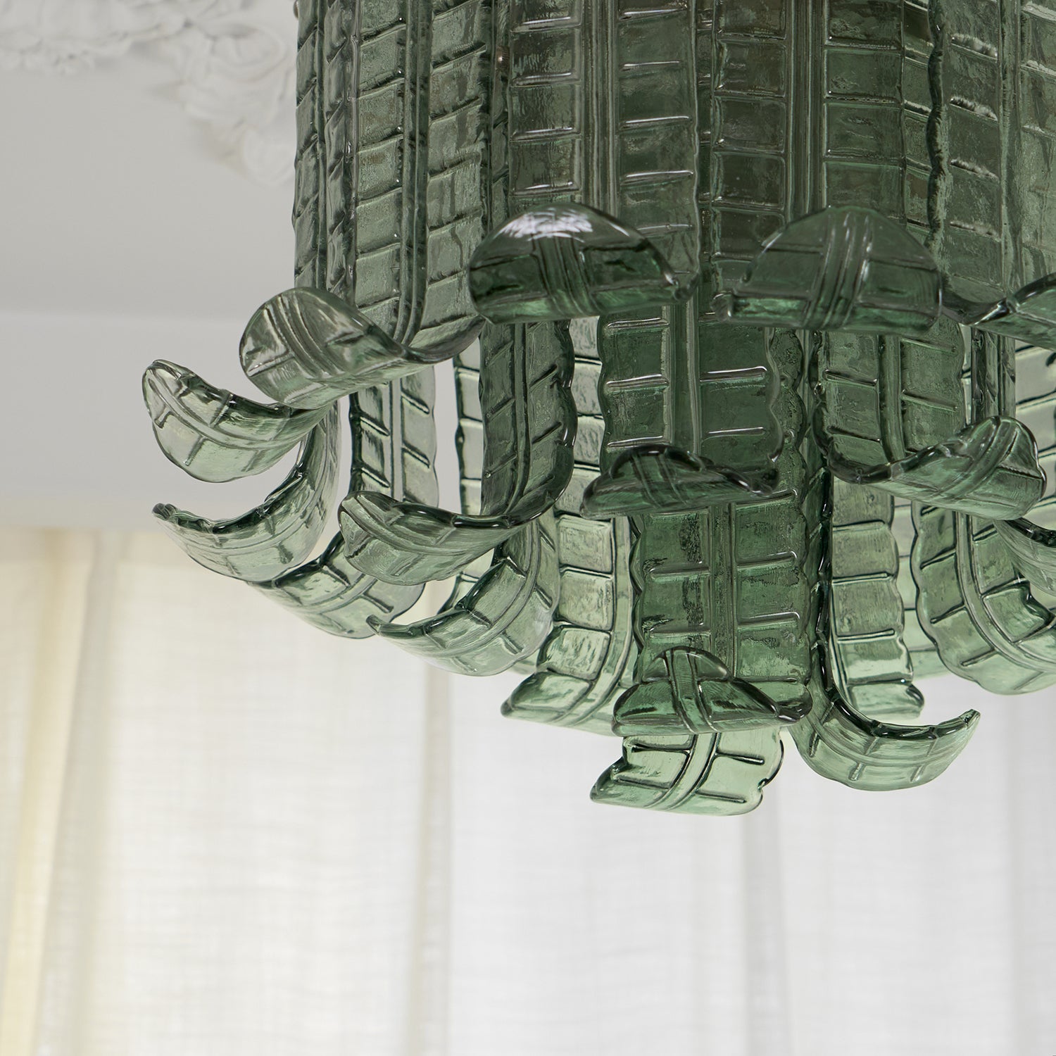 Aurora Ceiling Lamp Murano Glass Petal Vintage - Letslighting