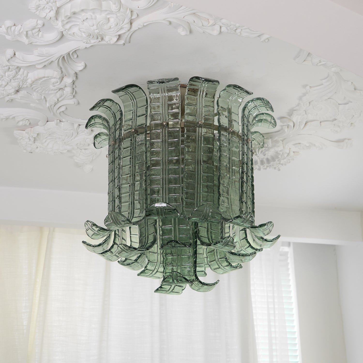 Aurora Ceiling Lamp Murano Glass Petal Vintage - Letslighting