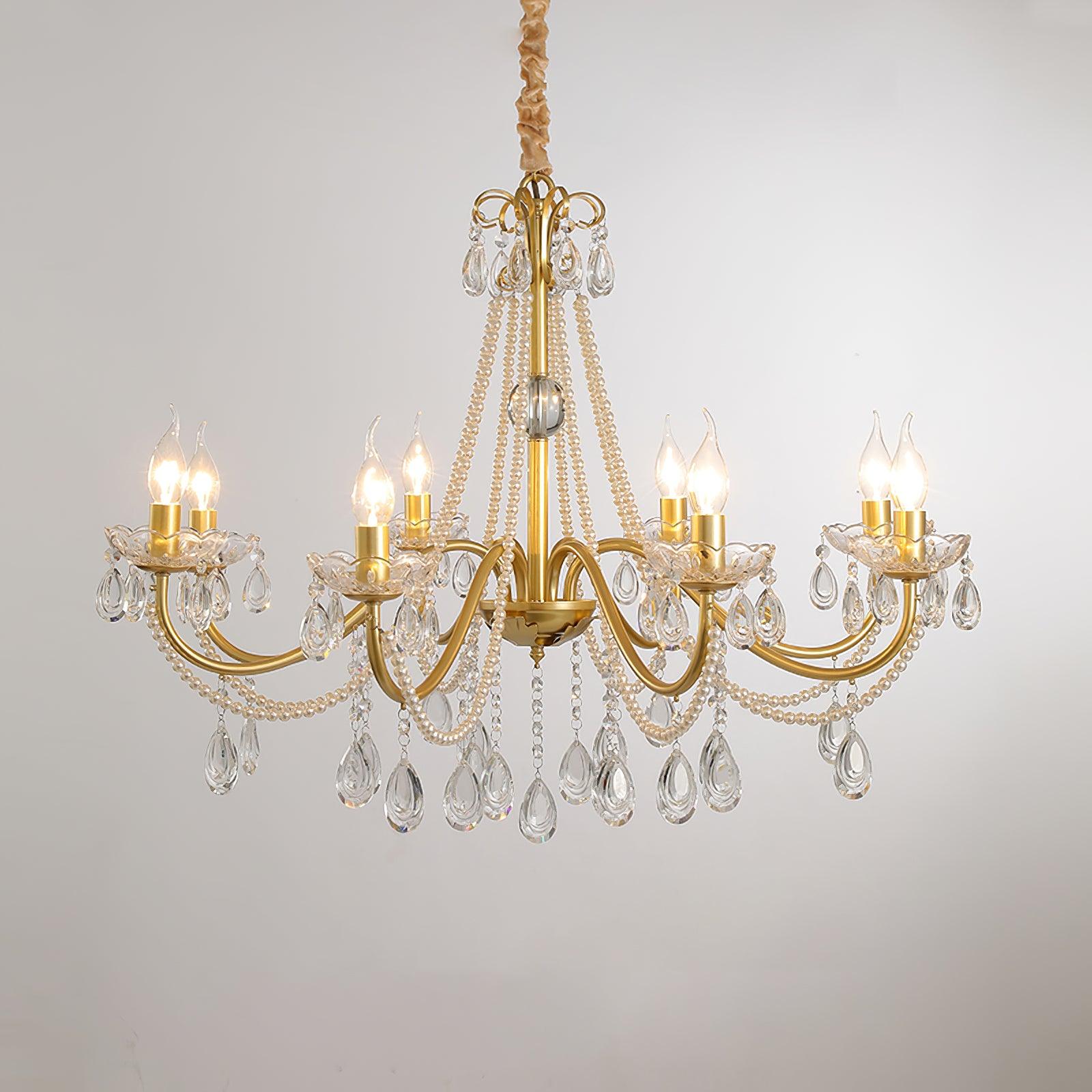 Elysion Gold Crystal Chandelier - Letslighting