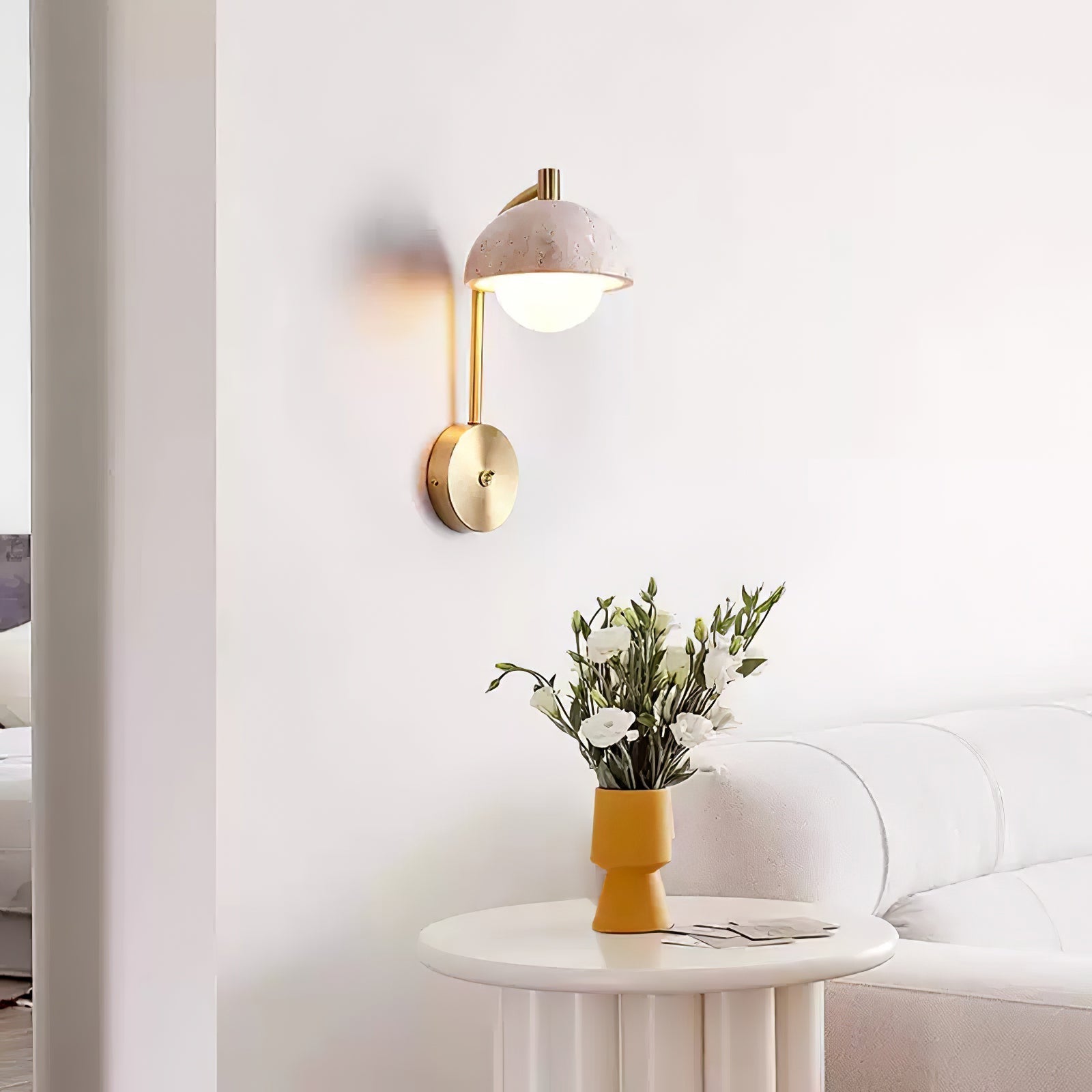 Ormaren Travertine Wall Light - Letslighting