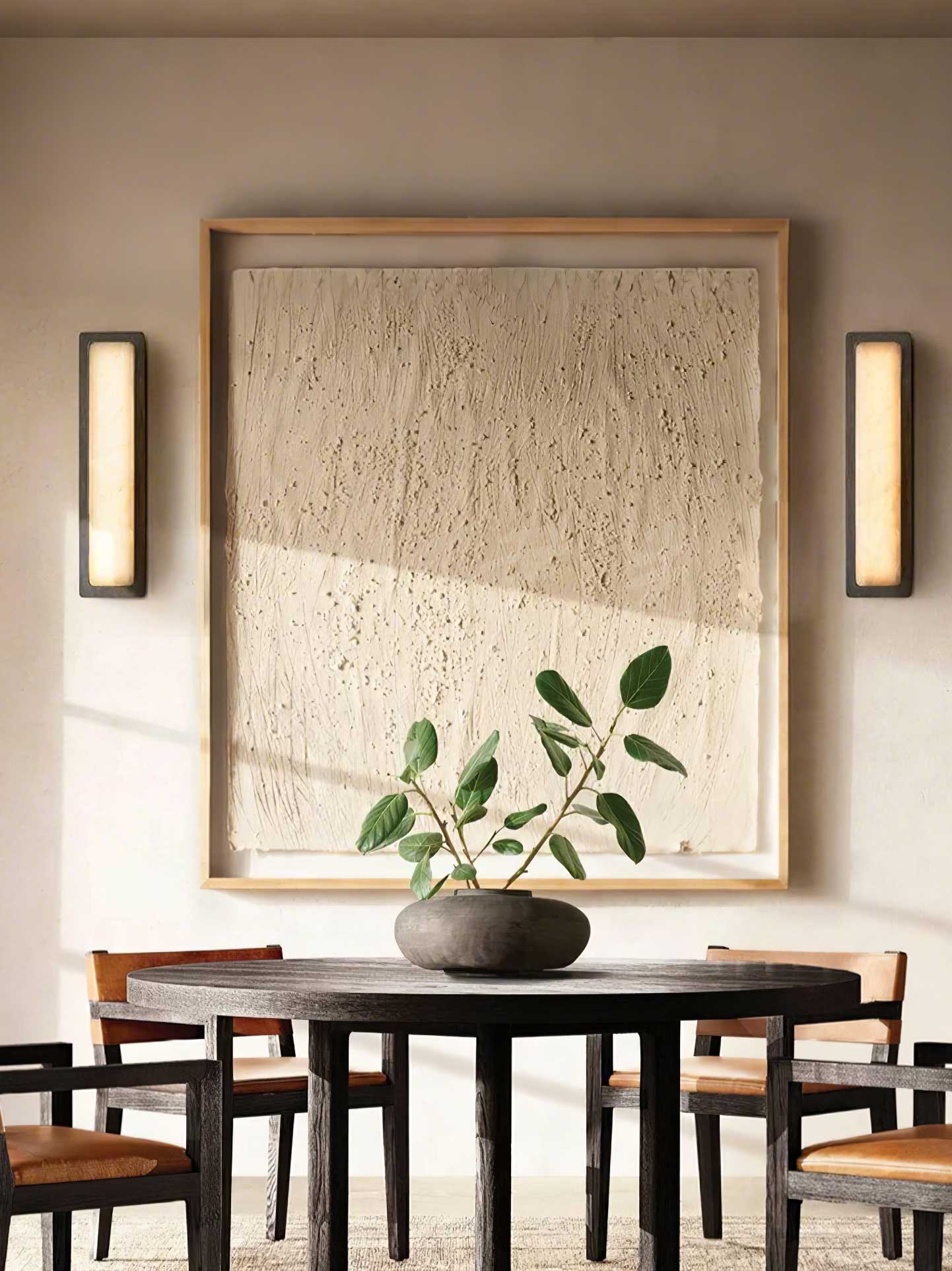 Ollore Linear Alabaster Wall Light - Letslighting