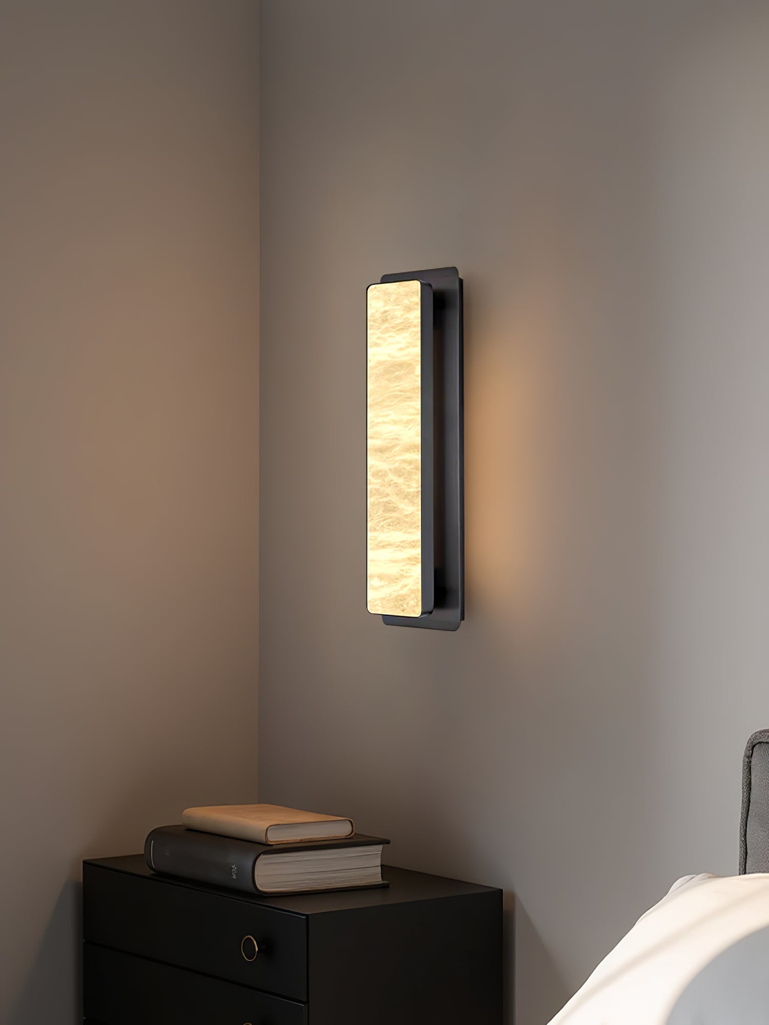 Ollore Linear Alabaster Wall Light - Letslighting