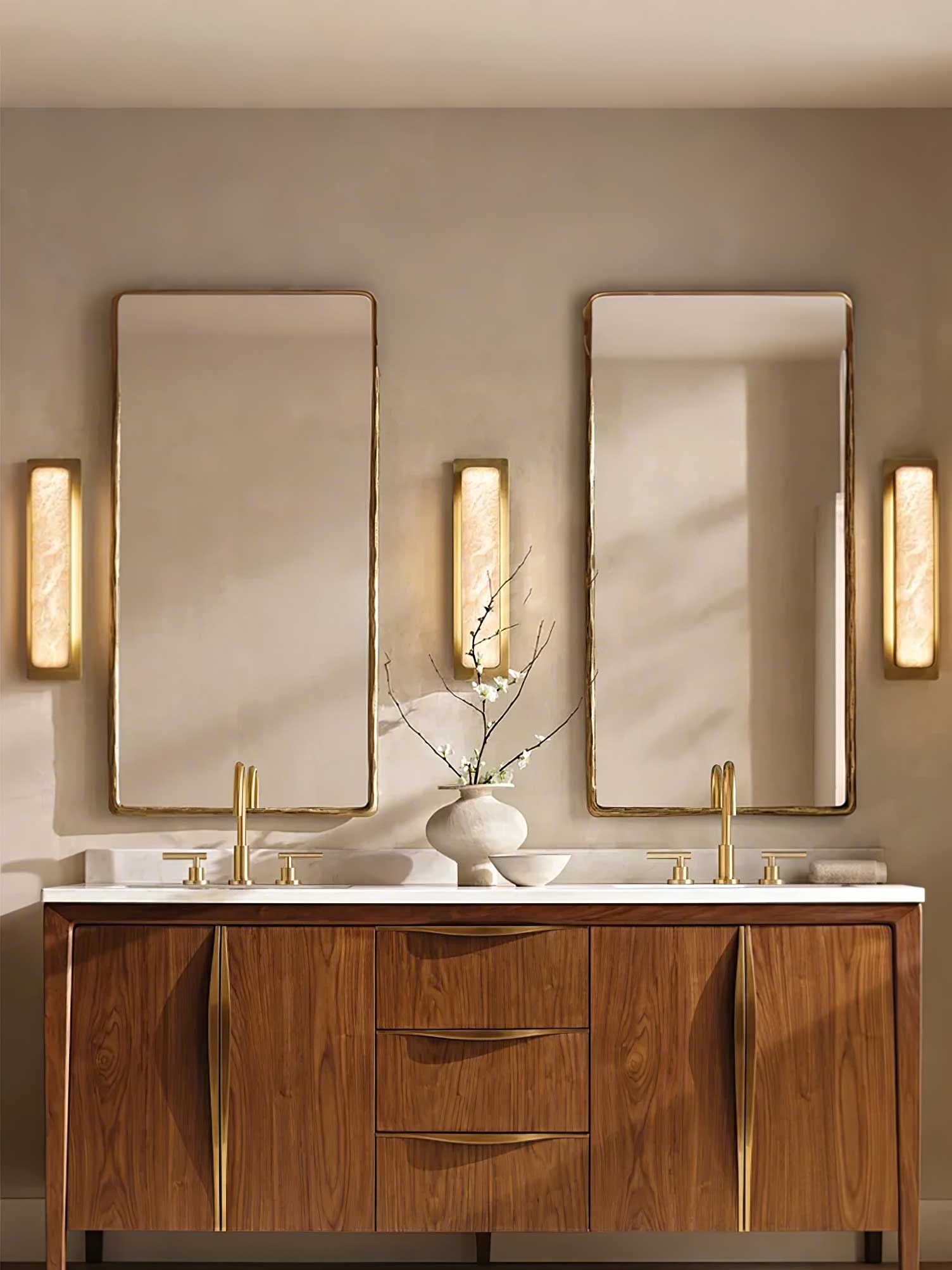 Ollore Linear Alabaster Wall Light - Letslighting
