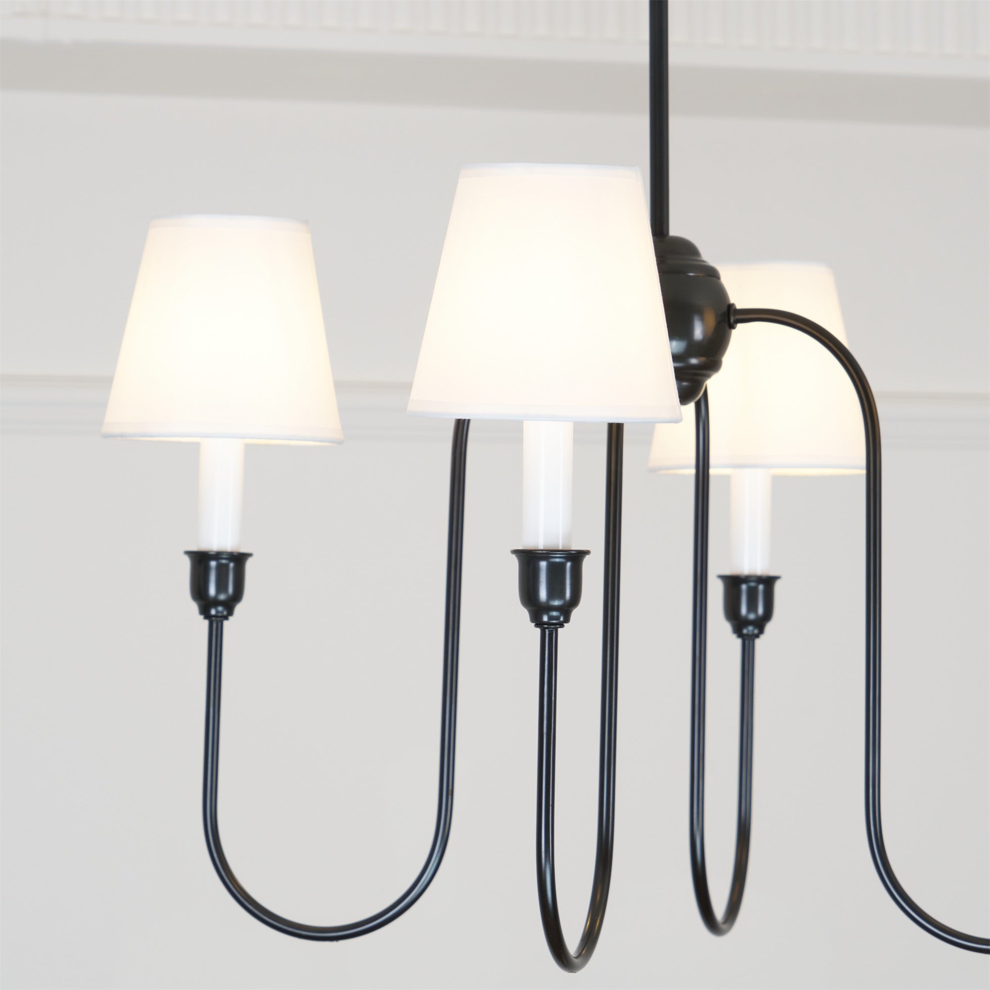 Silva Lámpara de Araña de Lujo de Latón con Tela