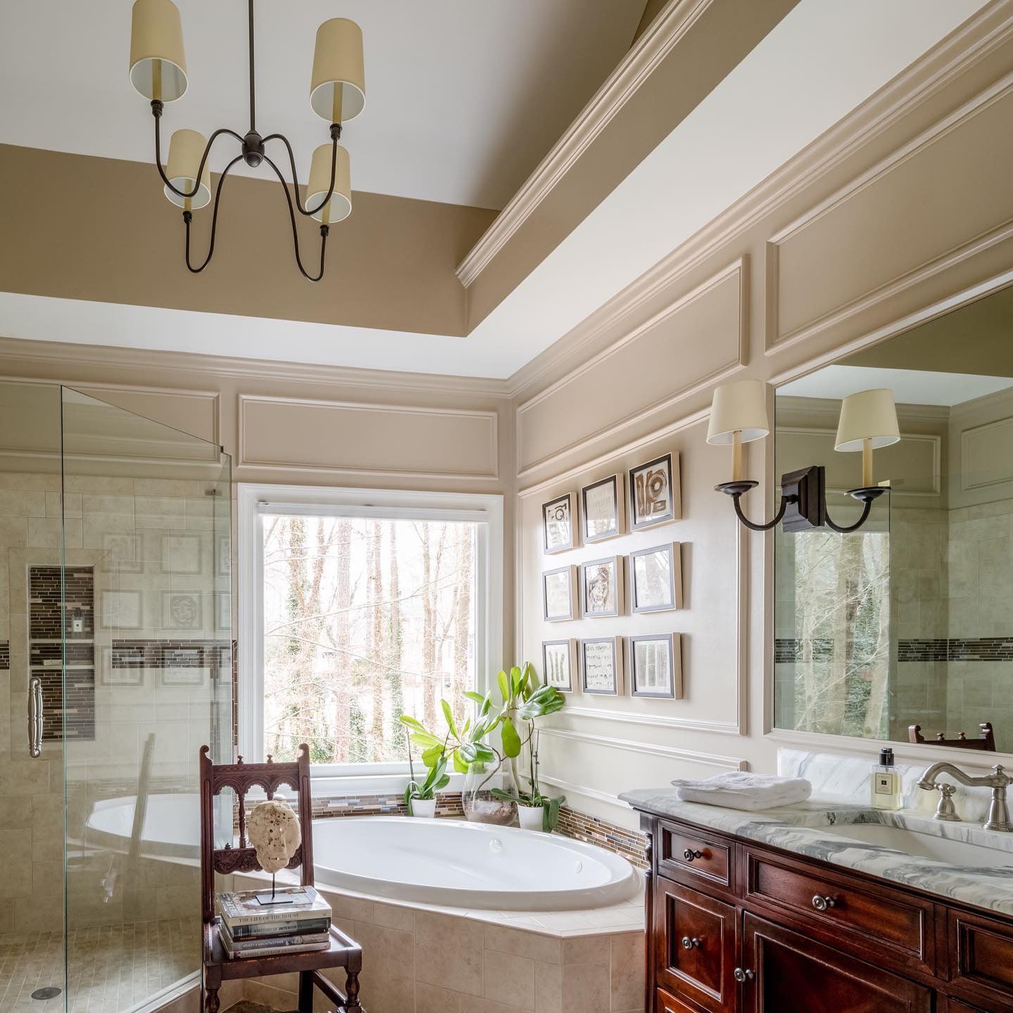 Silva Lámpara de Araña de Lujo de Latón con Tela