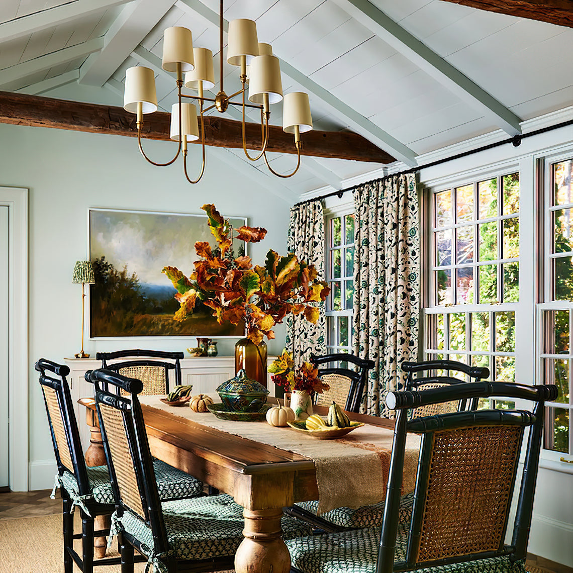 Silva Lámpara de Araña de Lujo de Latón con Tela