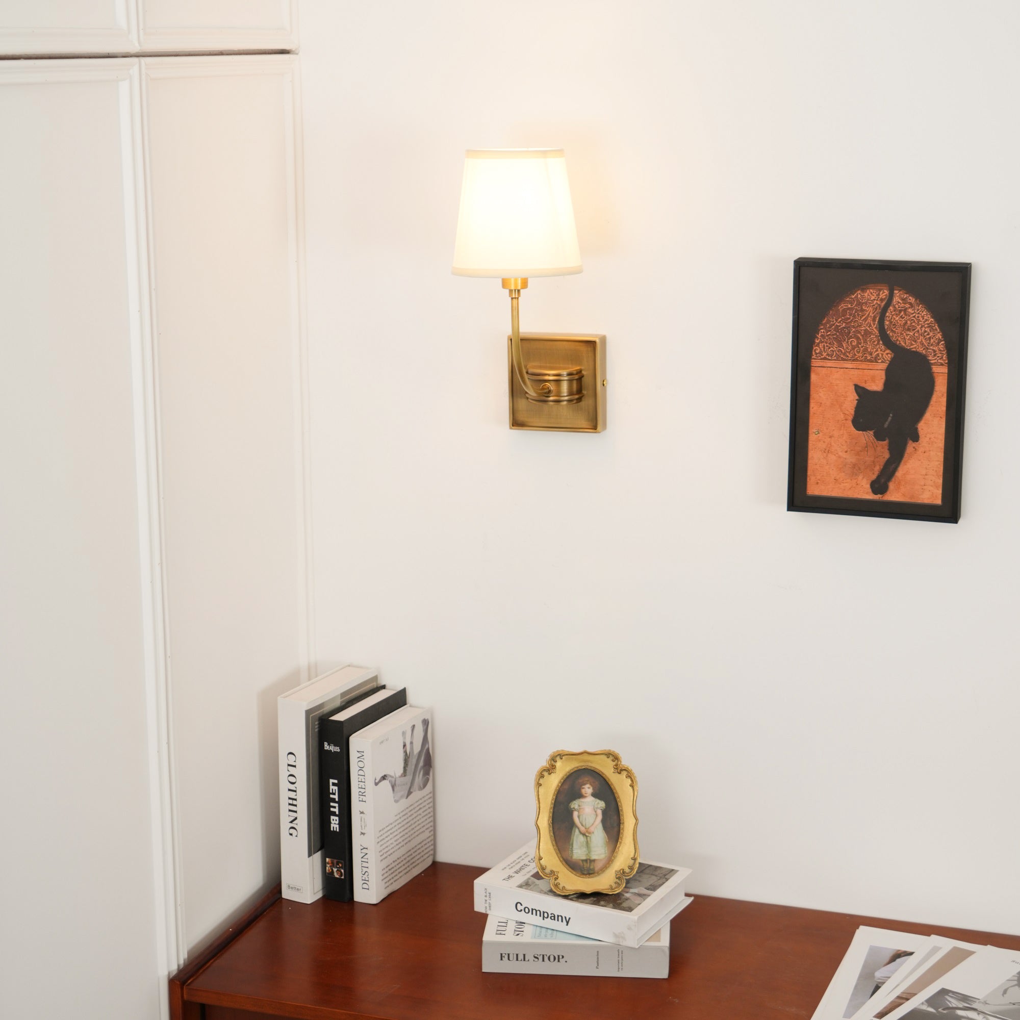 Silva Lámpara de Pared Clásica de Bronce Negro