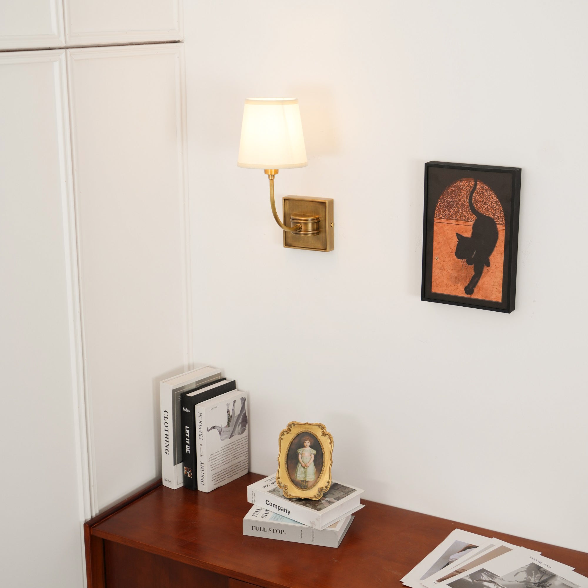 Silva Lámpara de Pared Clásica de Bronce Negro