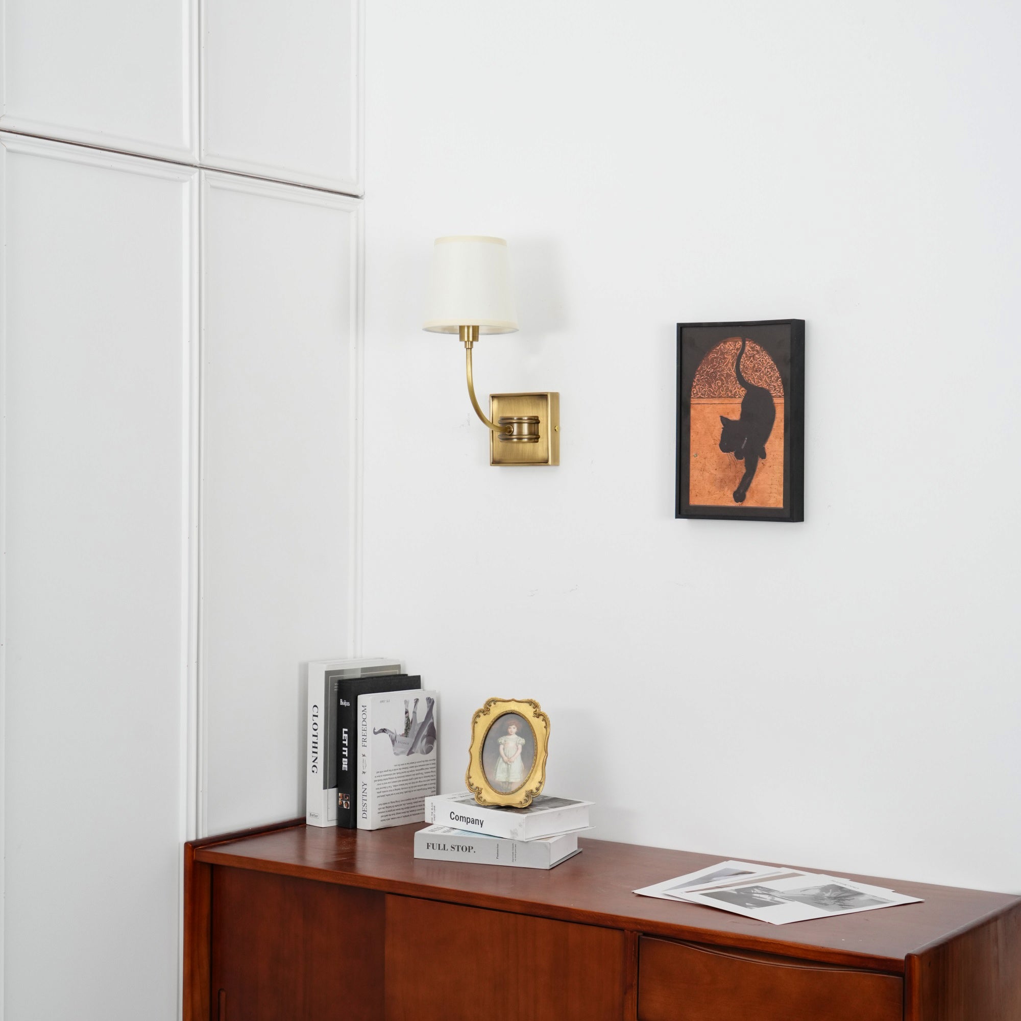 Silva Lámpara de Pared Clásica de Bronce Negro