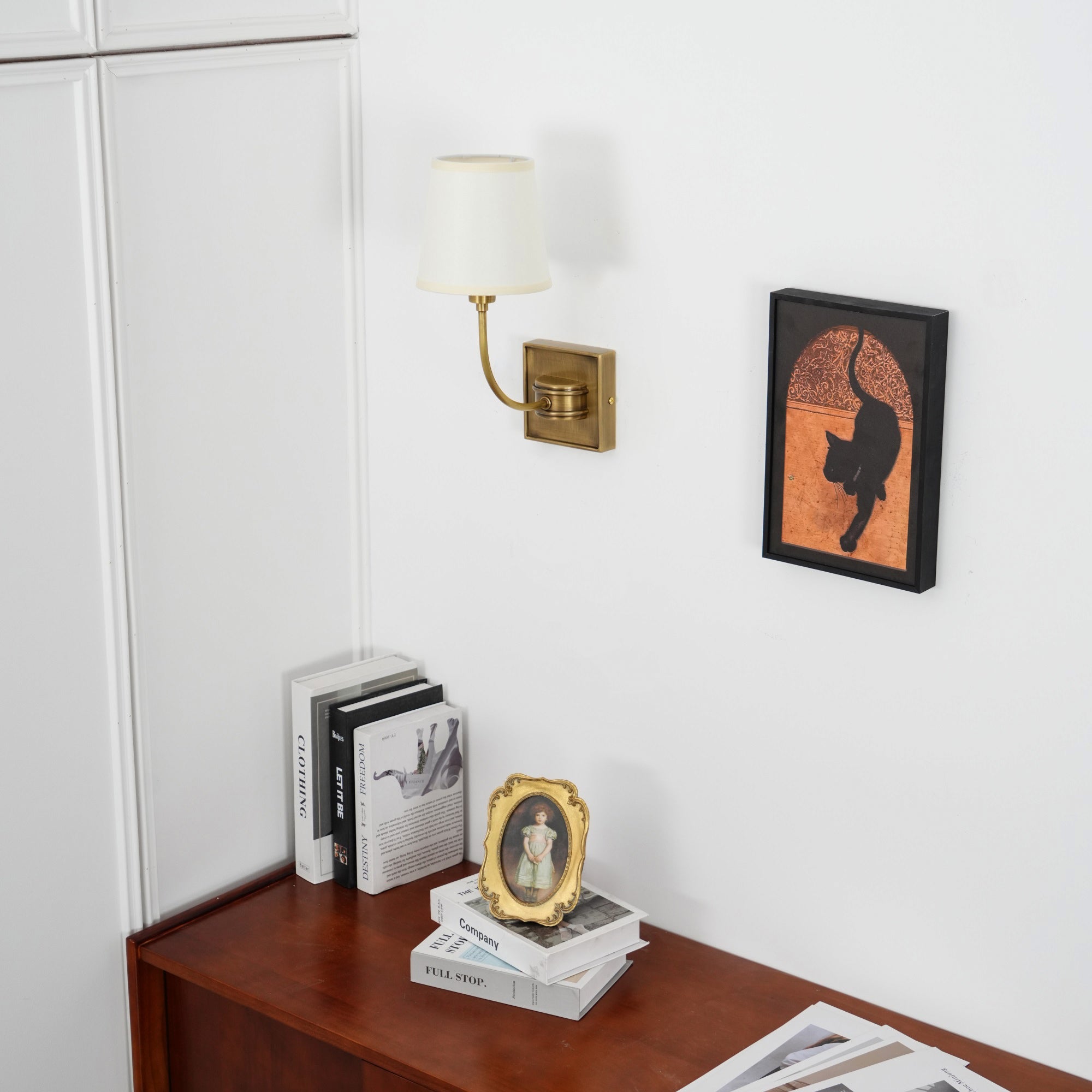 Silva Lámpara de Pared Clásica de Bronce Negro