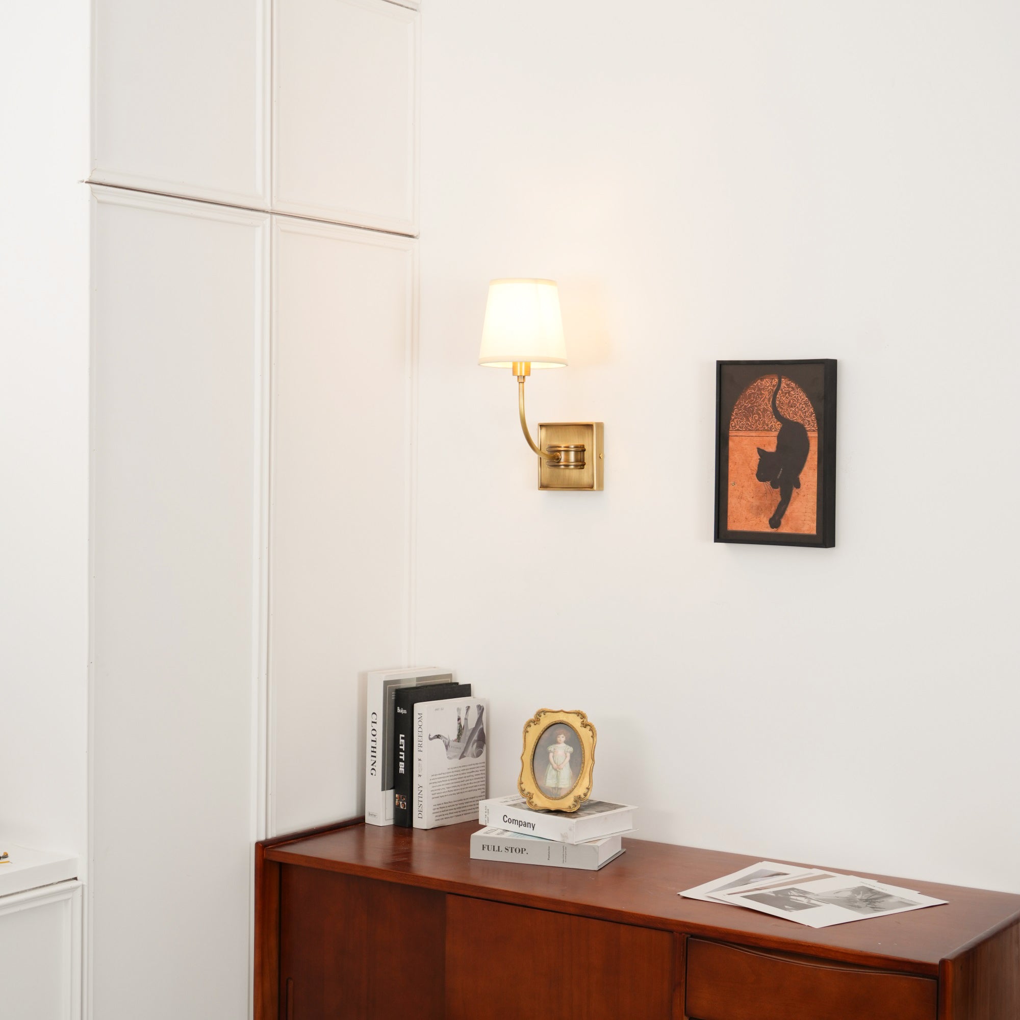 Silva Lámpara de Pared Clásica de Bronce Negro