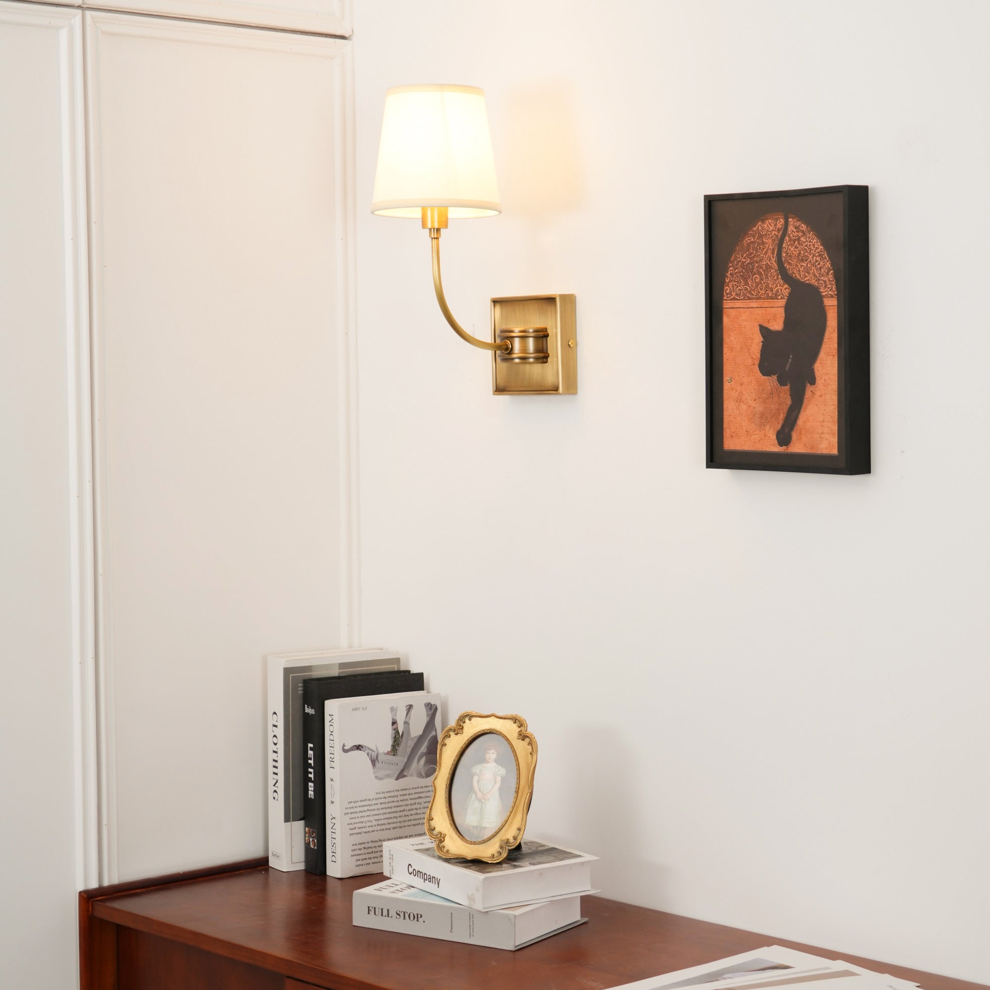 Silva Lámpara de Pared Clásica de Bronce Negro