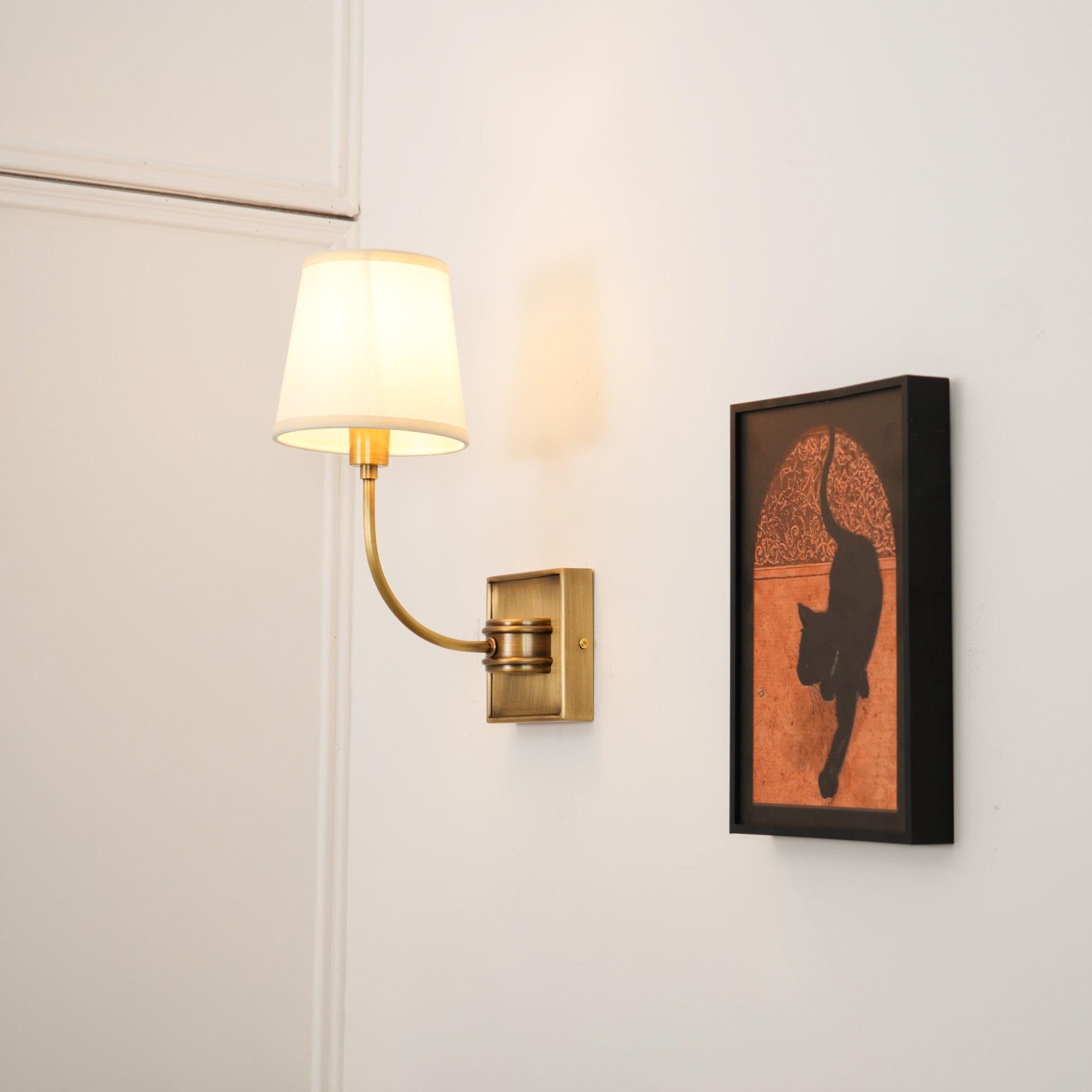 Silva Lámpara de Pared Clásica de Bronce Negro