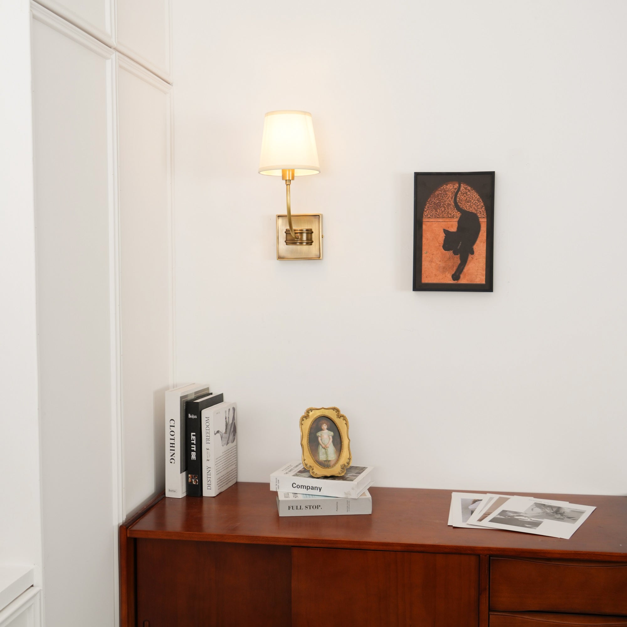 Silva Lámpara de Pared Clásica de Bronce Negro