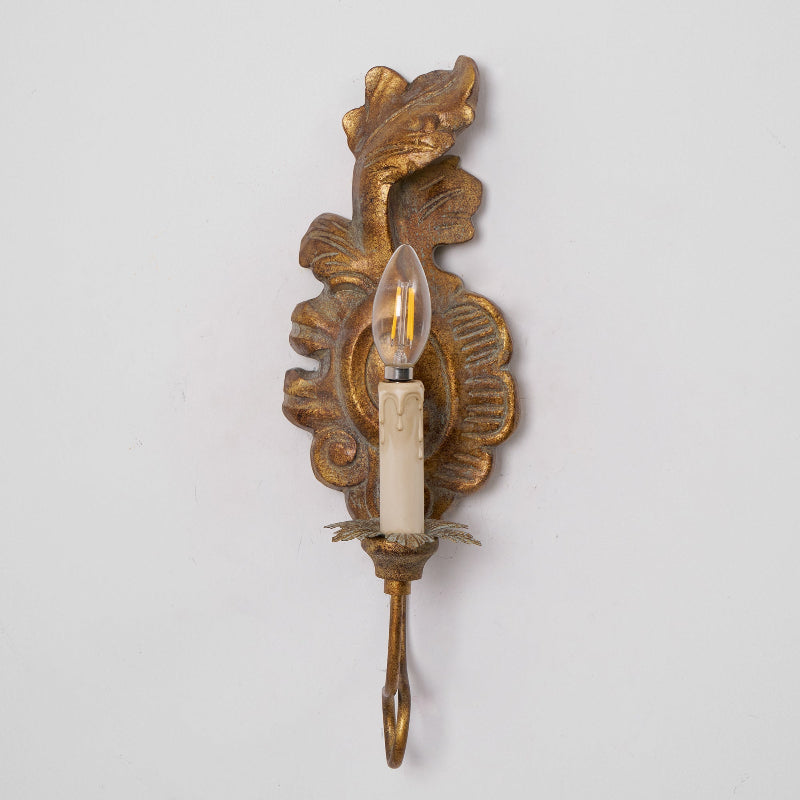 Olsilel Elegance Vintage Resin Metal Sconce Wall Lamp - Lamp Copper
