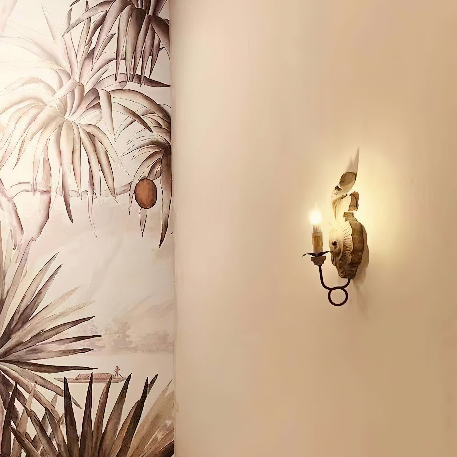 Silva Lámpara de Pared Interior de Madera