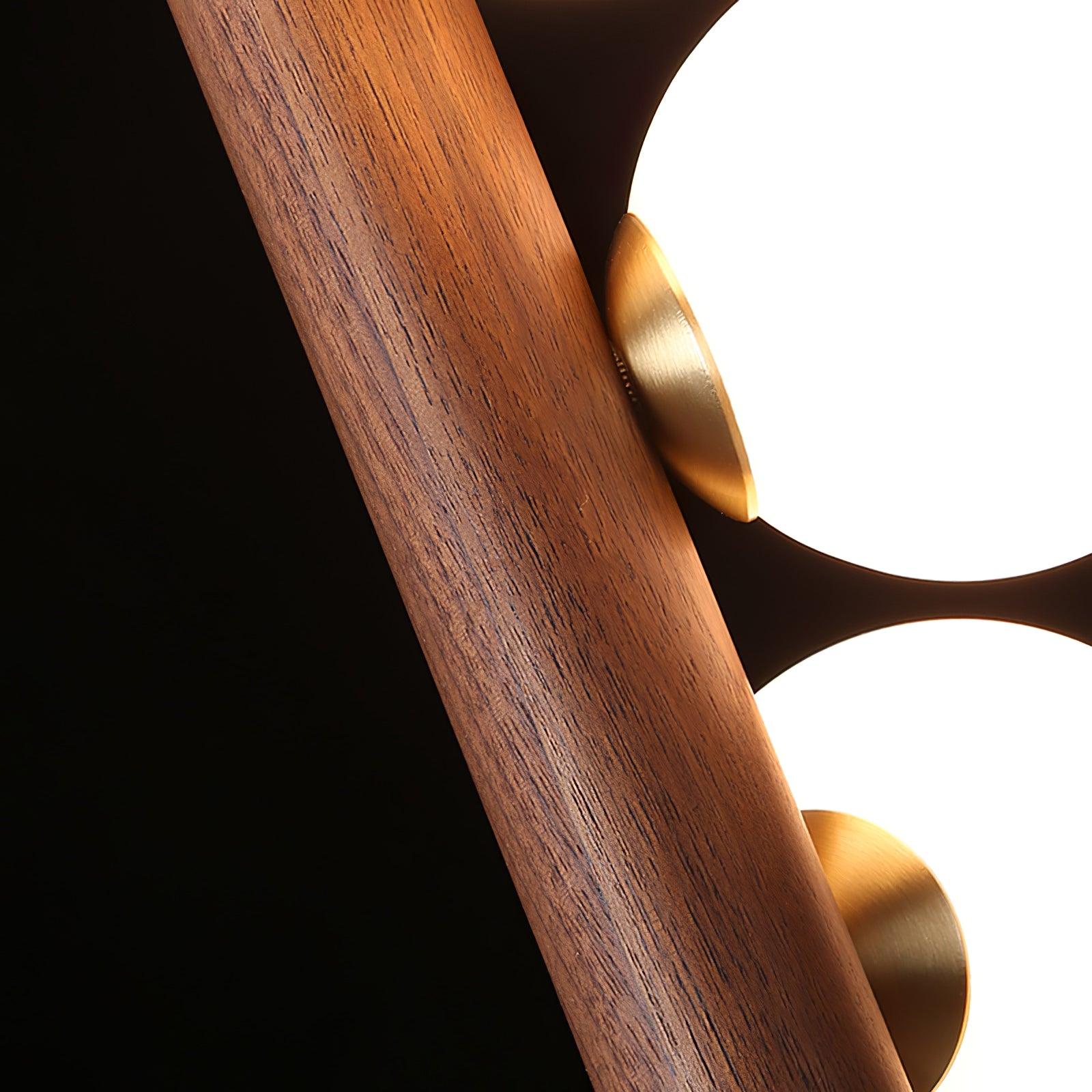 Vertical Orb Timber Pendant Lamp - Letslighting