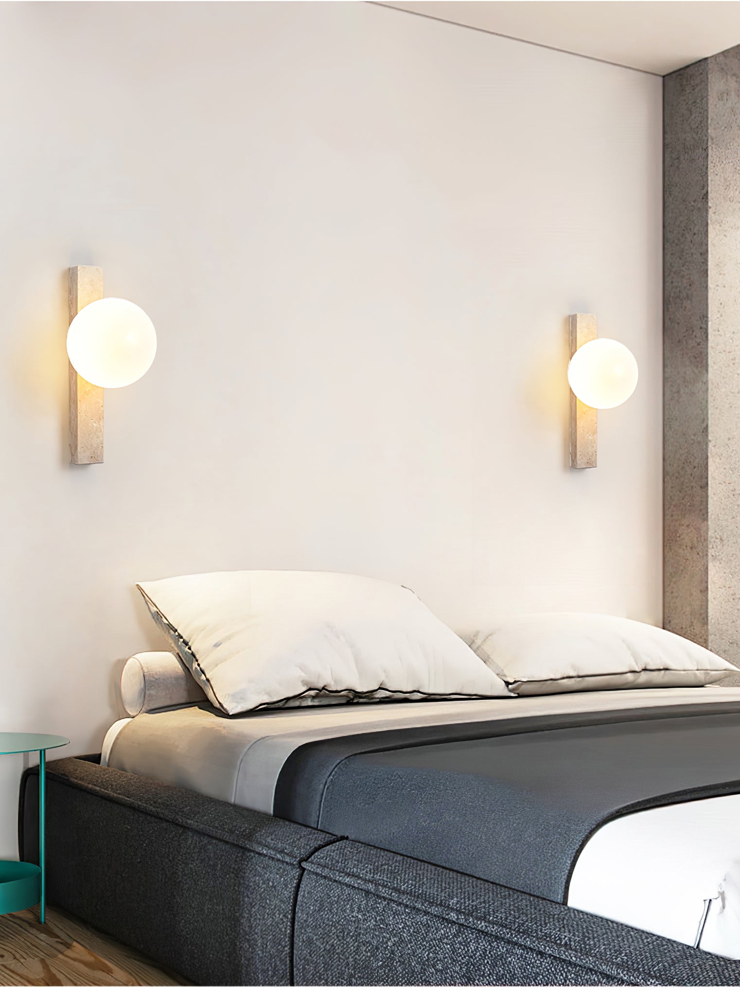 Zoshaira Travertine Wall Light - Letslighting