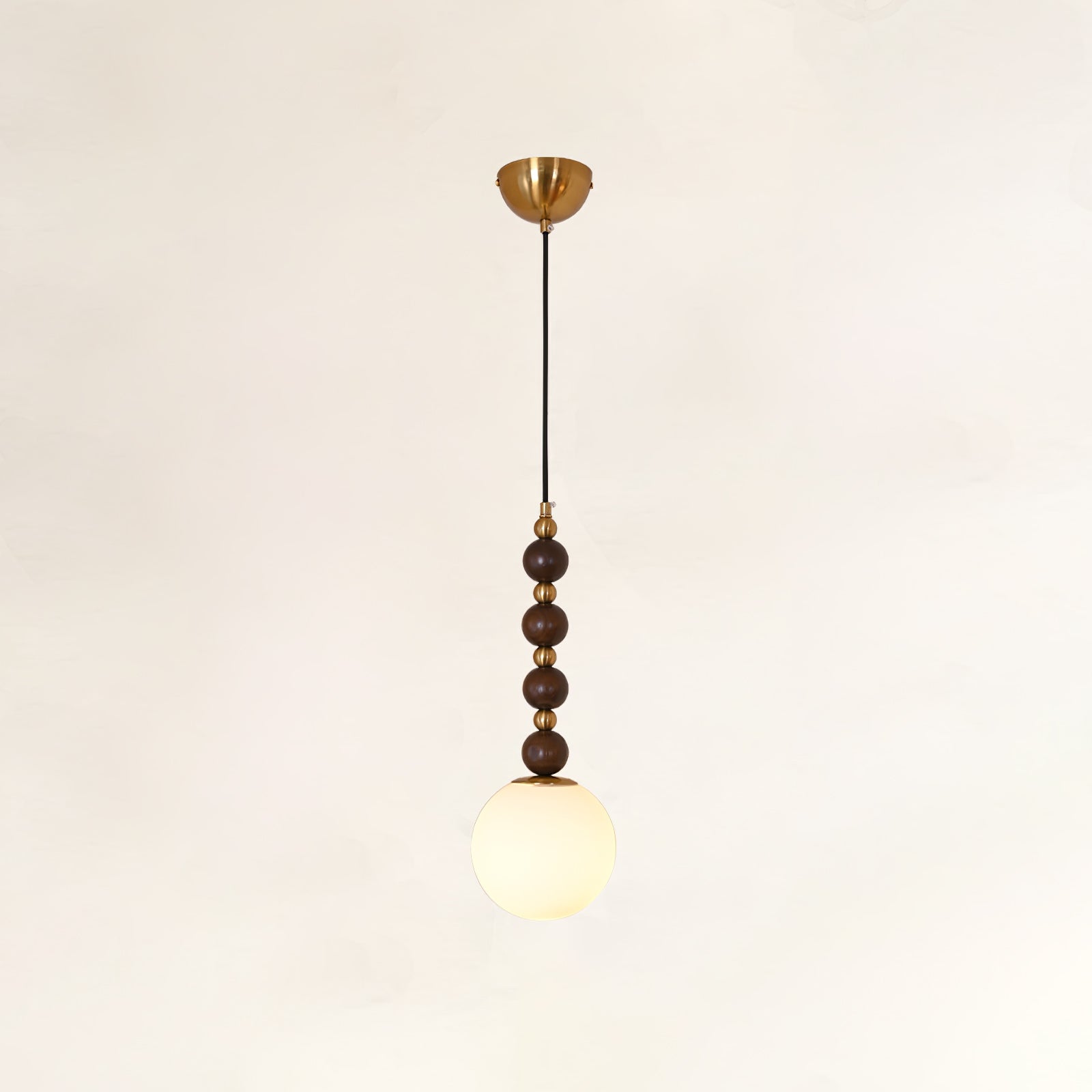 Vertical Walnut Balls Pendant Lamp - Letslighting