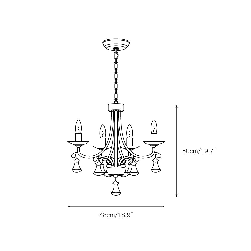 Cuvenara Postmodern Luxury Brass Crystal Chandelier - Lamp Copper