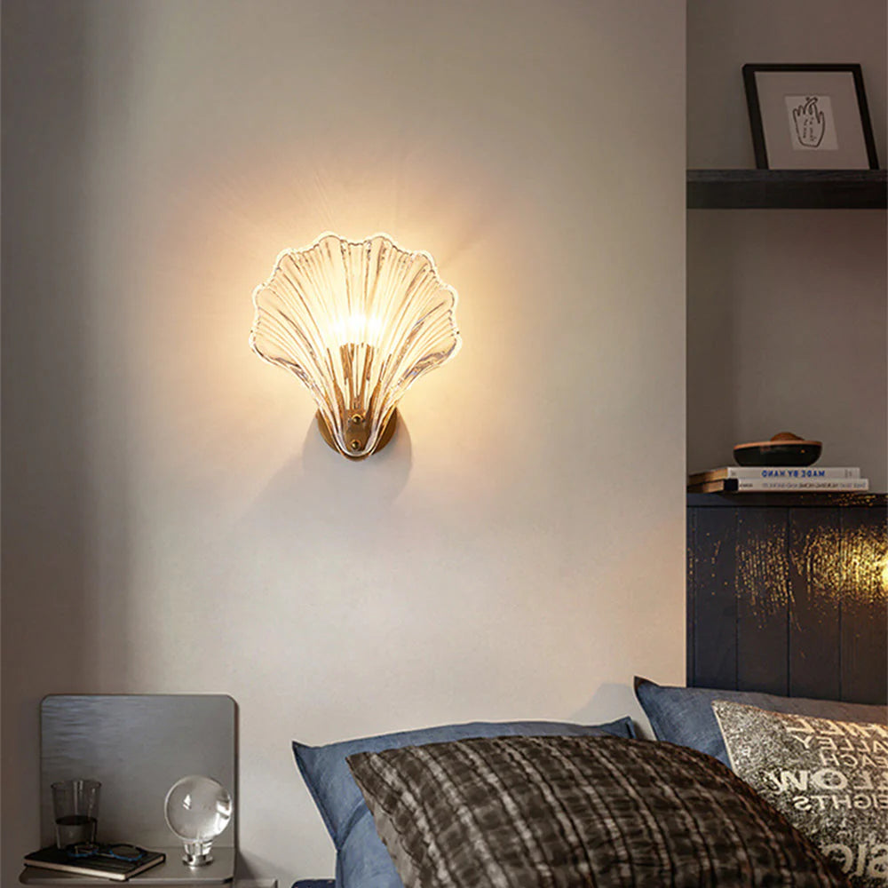 Arisha Moda Interior Pared Lámpara Metal Cristal Corredor Dormitorio