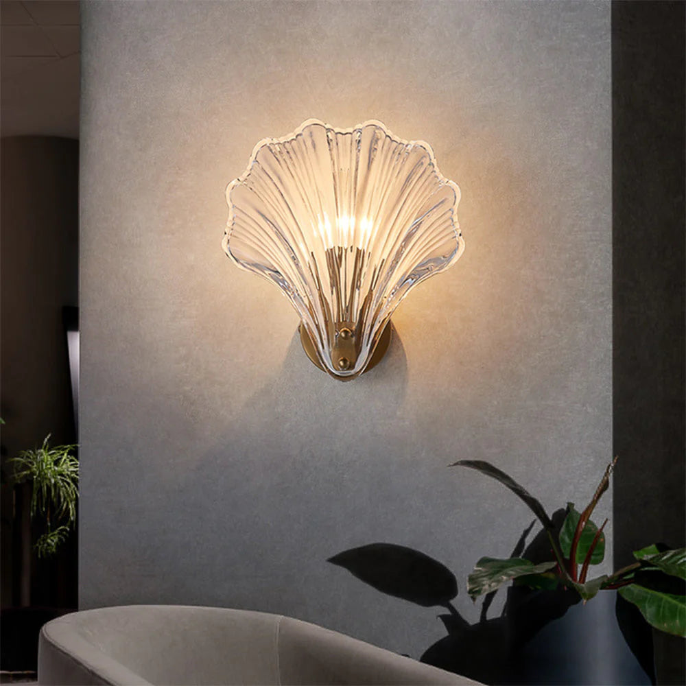 Arisha Moda Interior Pared Lámpara Metal Cristal Corredor Dormitorio