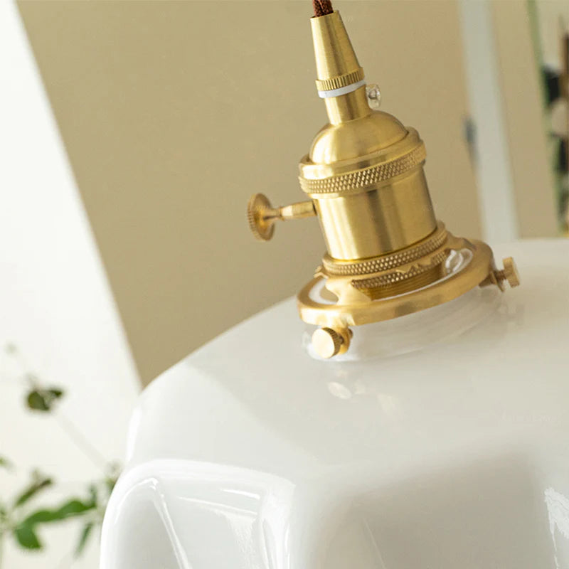 Valentina Vintage LED Simple Lámpara Colgante Vidrio/Madera/Metal Dormitorio