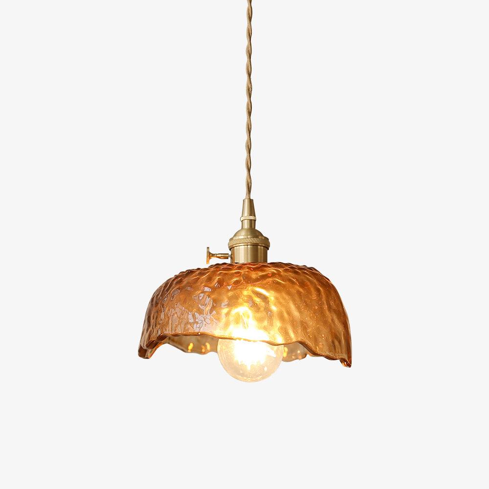Vintage Brown Glass Pendant Light - Letslighting