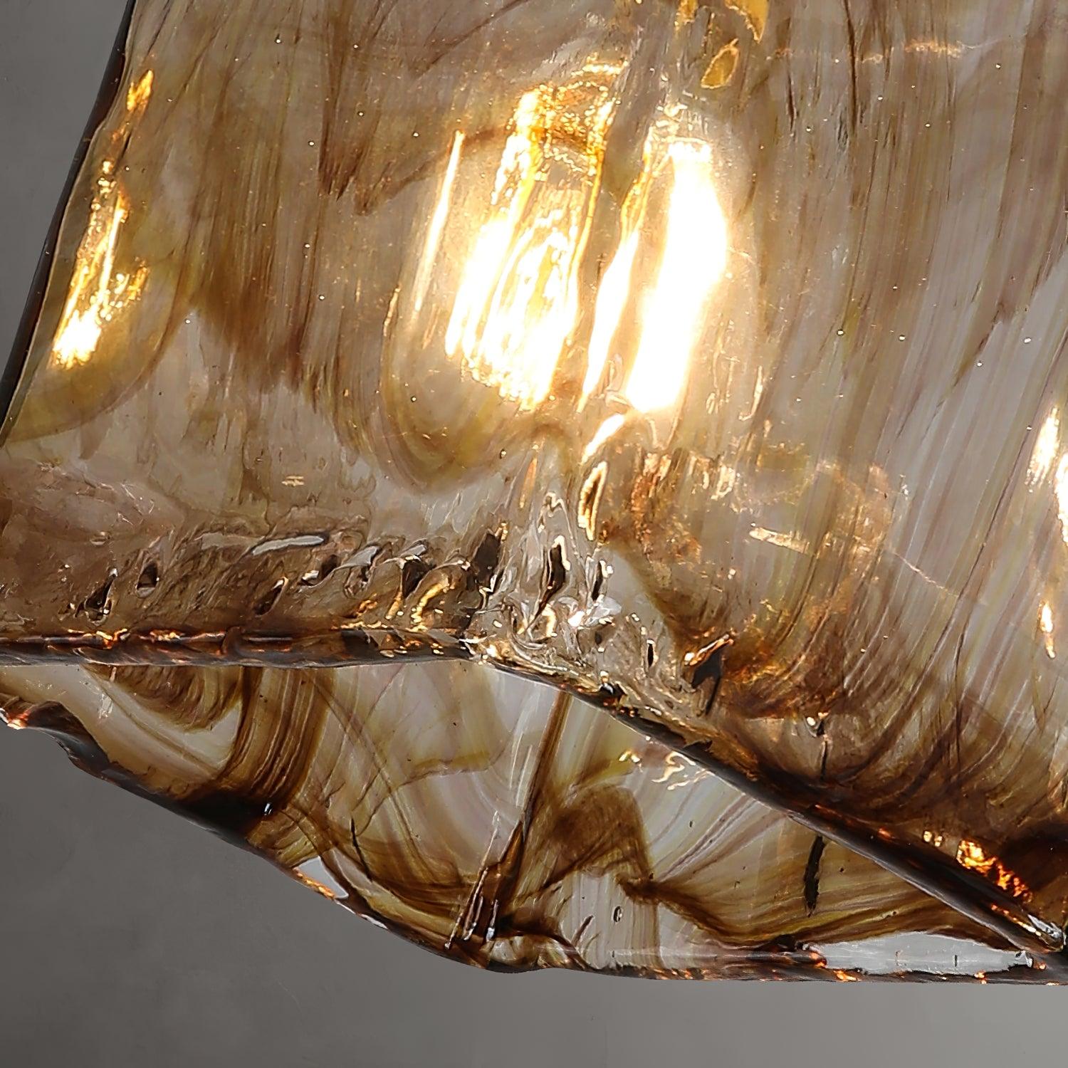 Vintage Brown Glass Pendant Light - Letslighting