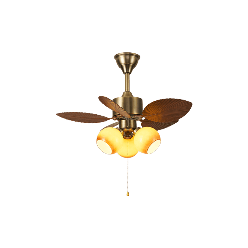 Lámpara de Techo con Ventilador Gulliver Vintage de Aspas de Hoja