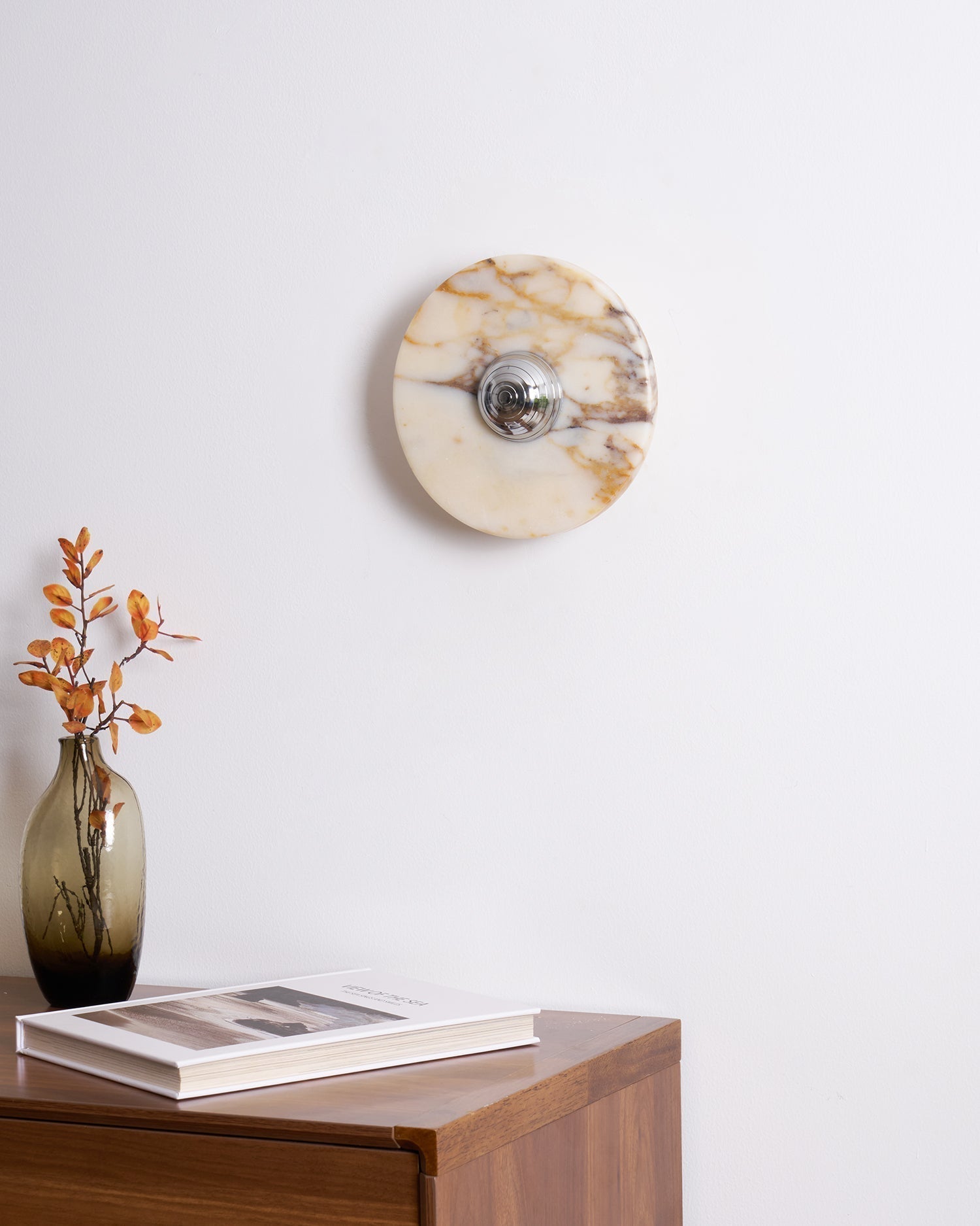 Wall Lamp Marble Disc LED Modern Light Fixture Multiple Colors - Letslighting