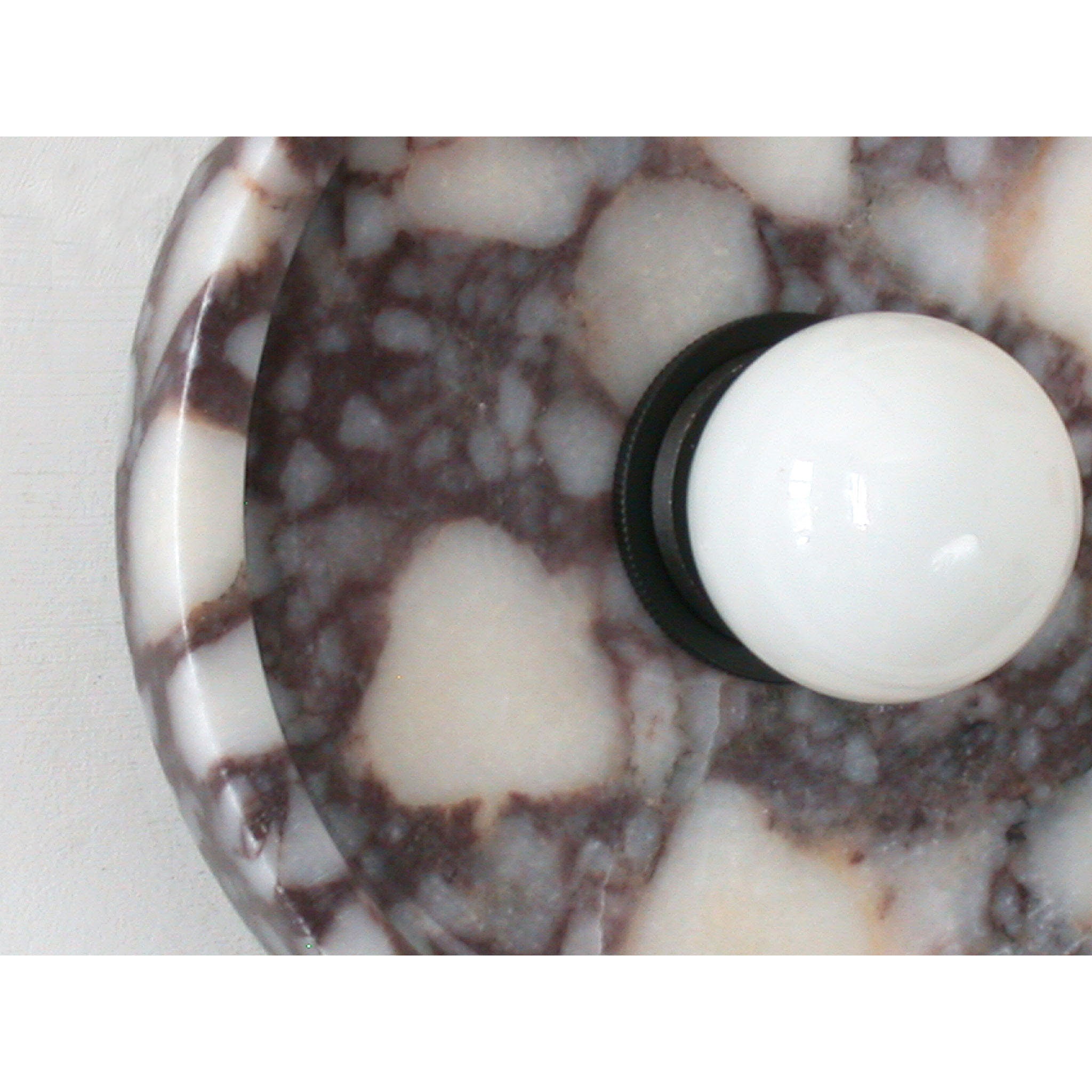 Ollaeos Modern Minimalist Disc Marble Metal Wall Lamp - Lamp Copper