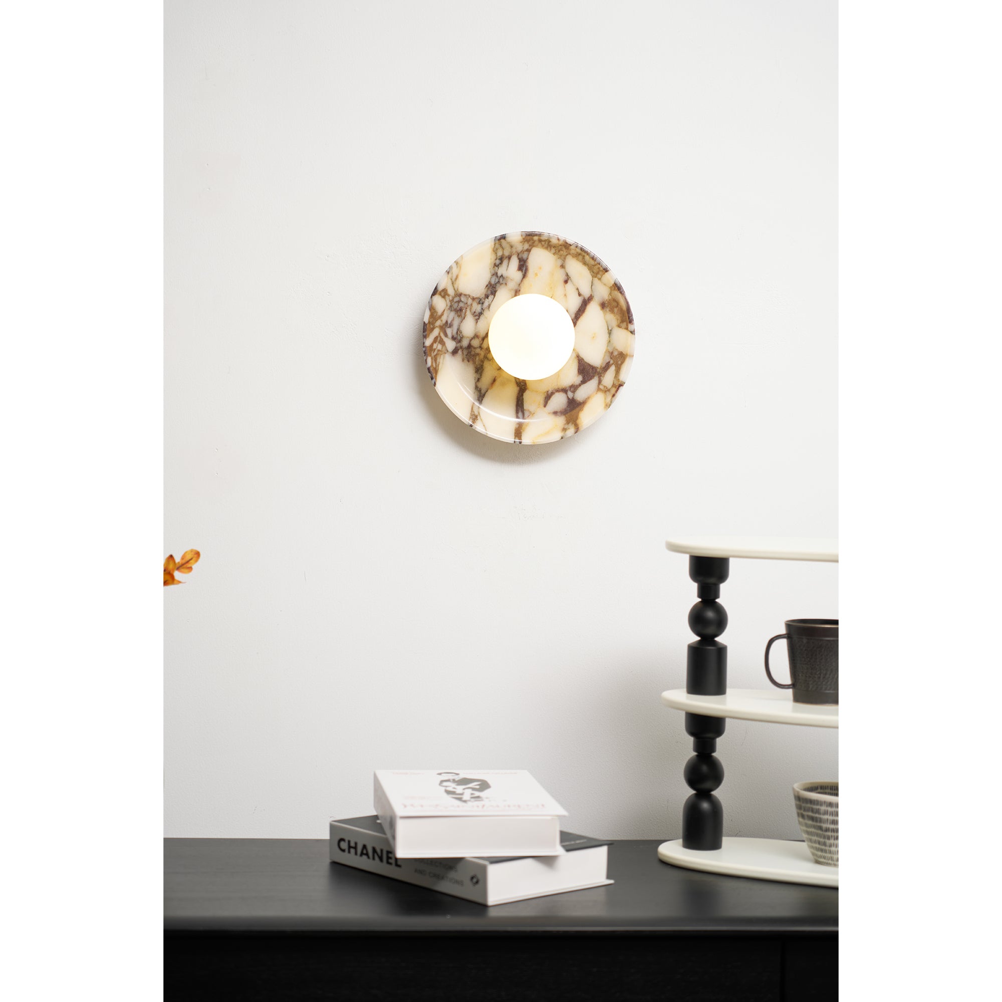Cacariel Modern Minimalist Marble Glass Wall Lamp - Lamp Copper