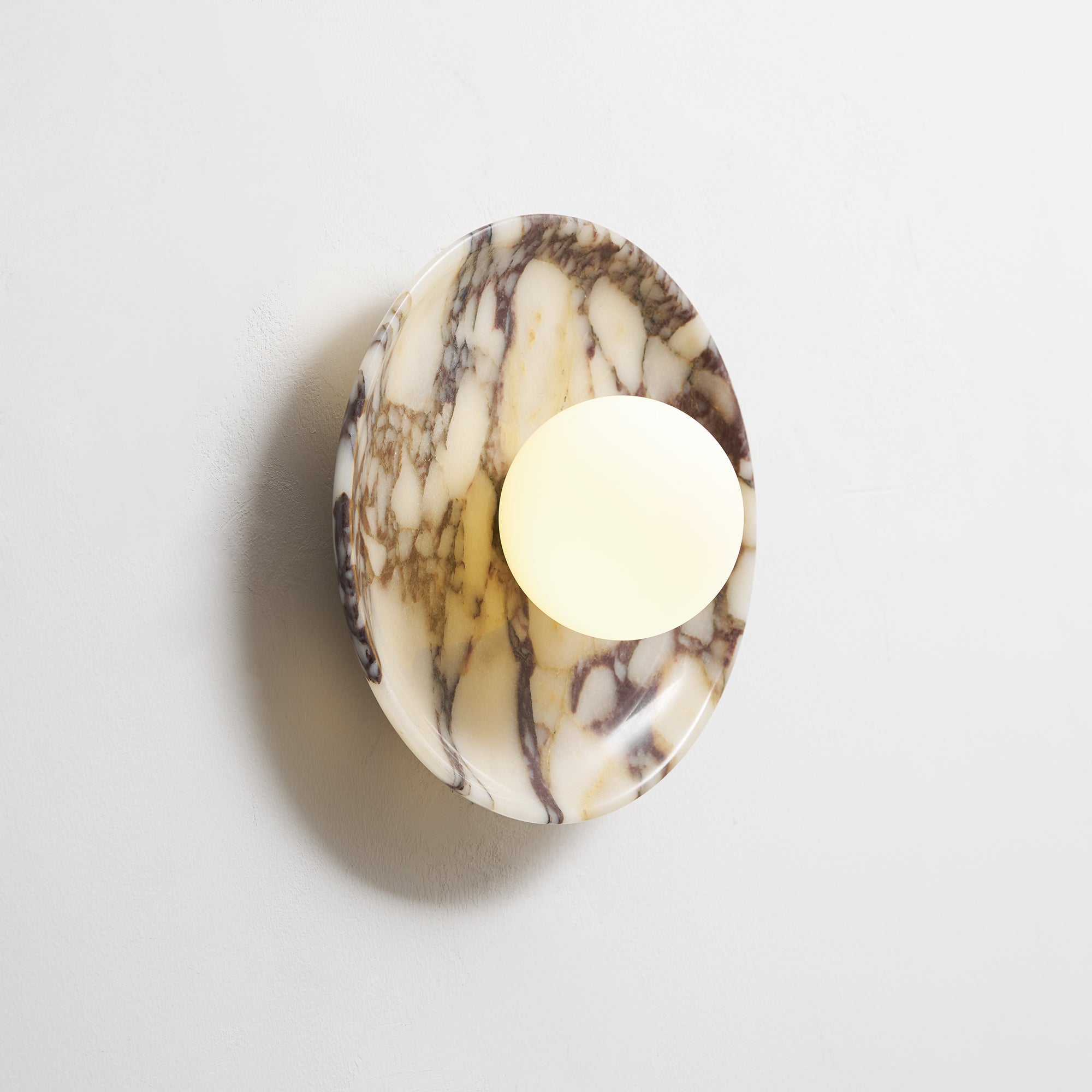 Cacariel Modern Minimalist Marble Glass Wall Lamp - Lamp Copper