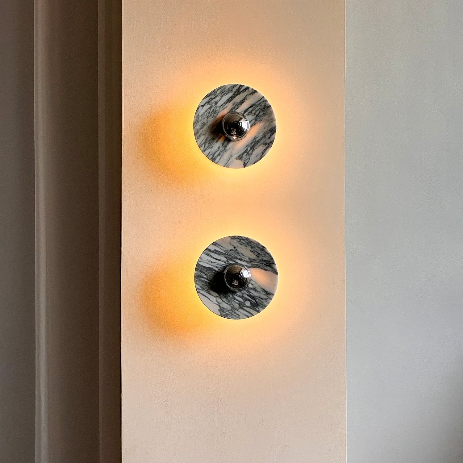 Wall Lamp Marble Disc LED Modern Light Fixture Multiple Colors - Letslighting