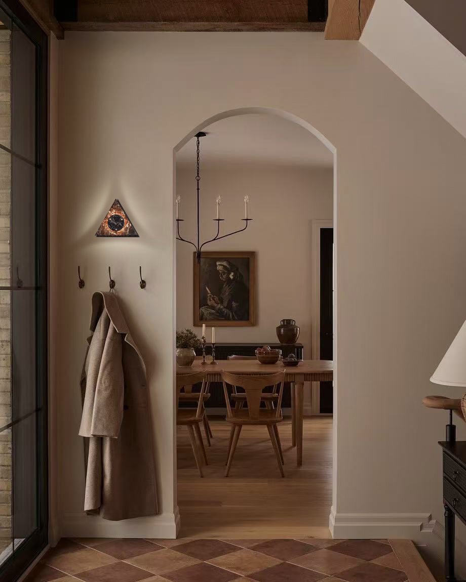 Pyramid Rustic Marble Wall Light - Letslighting