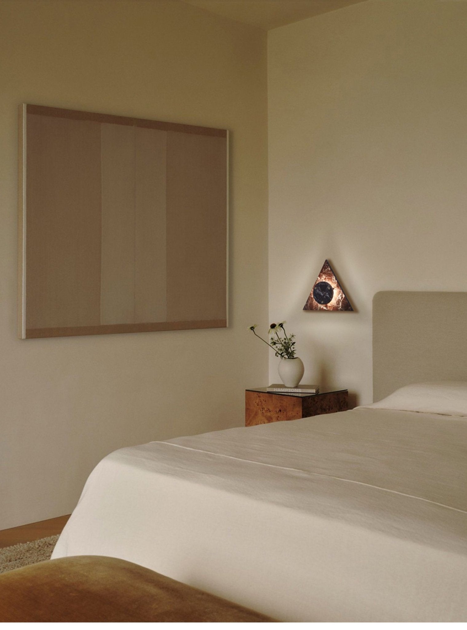 Pyramid Rustic Marble Wall Light - Letslighting