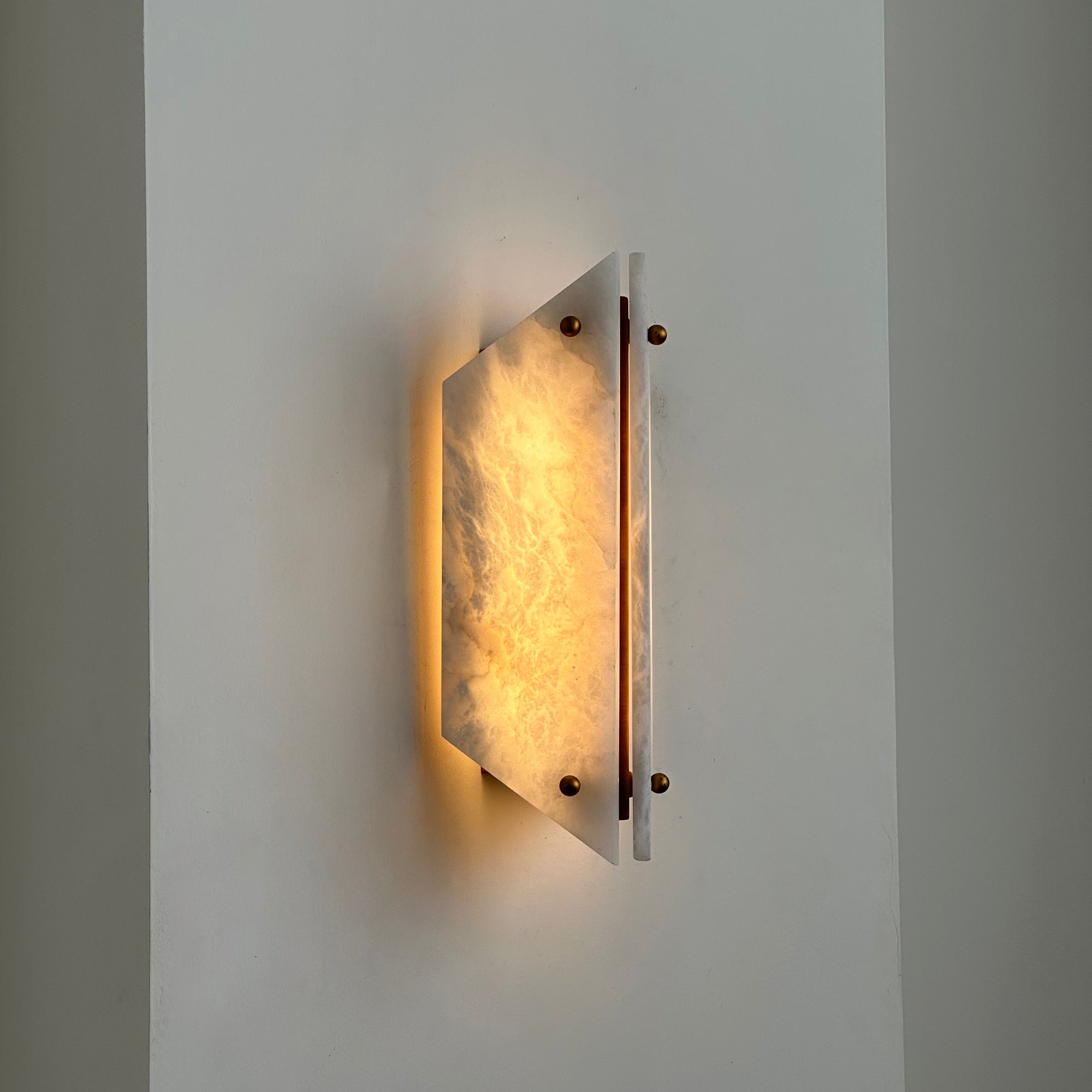 Elaeira Individual Creativity Stone Alabaster Wall Lamp - Lamp Copper
