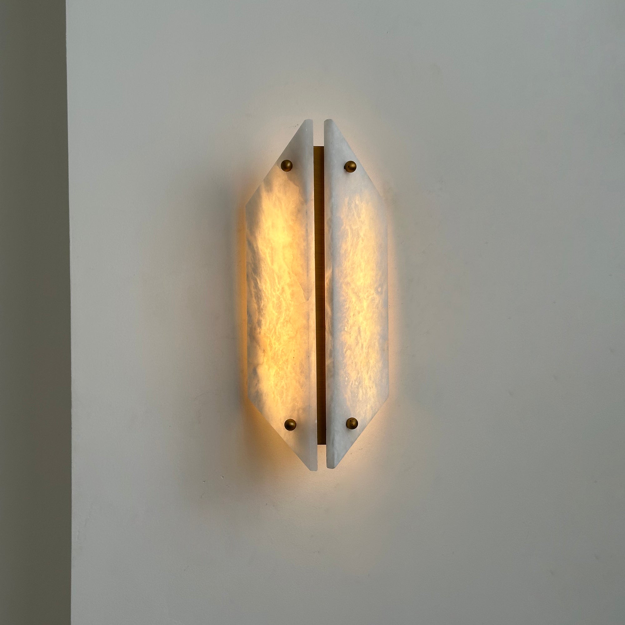 Elaeira Individual Creativity Stone Alabaster Wall Lamp - Lamp Copper