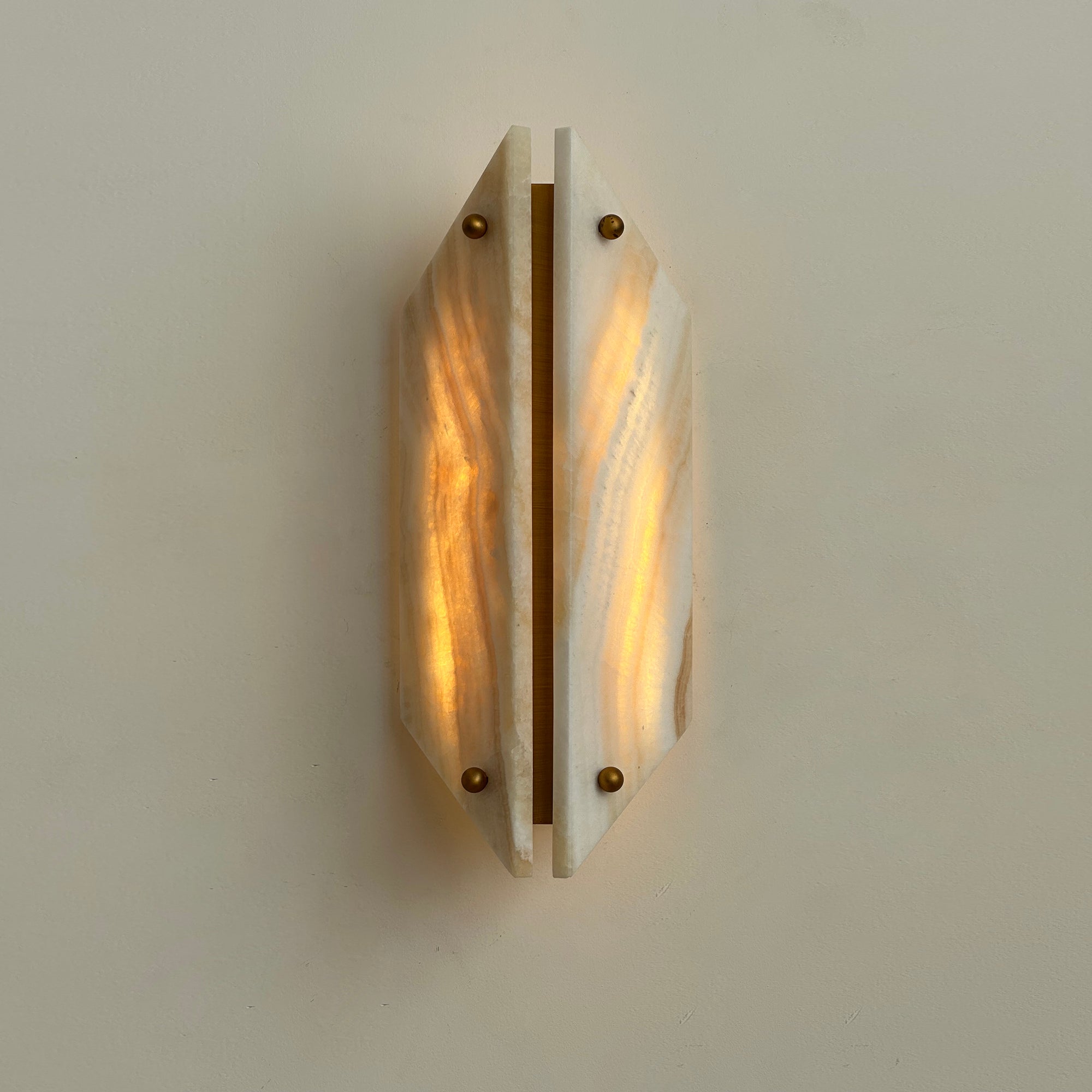 Elaeira Individual Creativity Stone Alabaster Wall Lamp - Lamp Copper