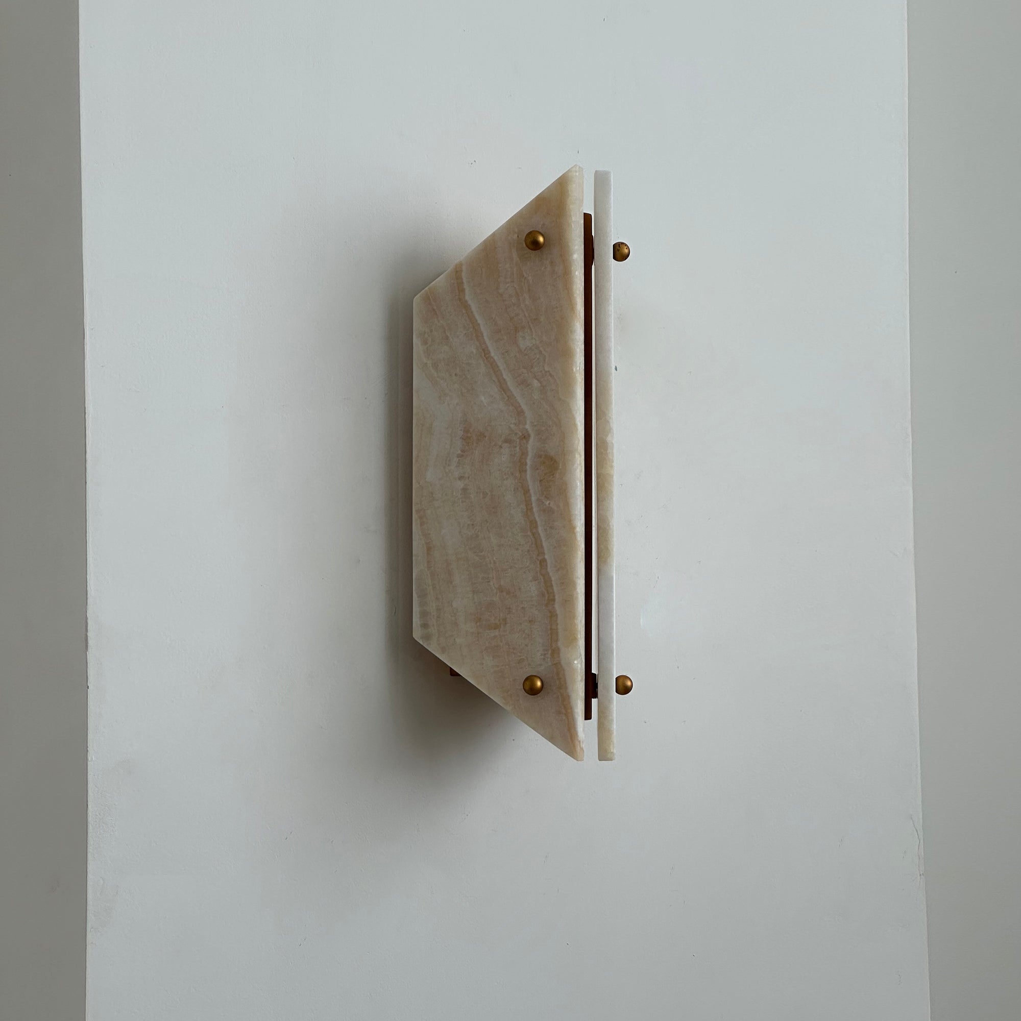 Elaeira Individual Creativity Stone Alabaster Wall Lamp - Lamp Copper