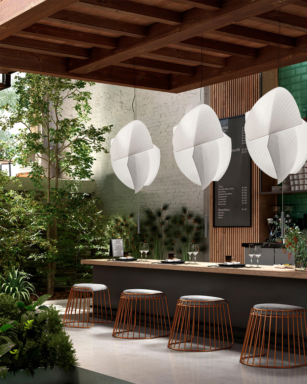 Osilora Premium Elegance Metal Fabric Pendant Lamp - Lamp Copper
