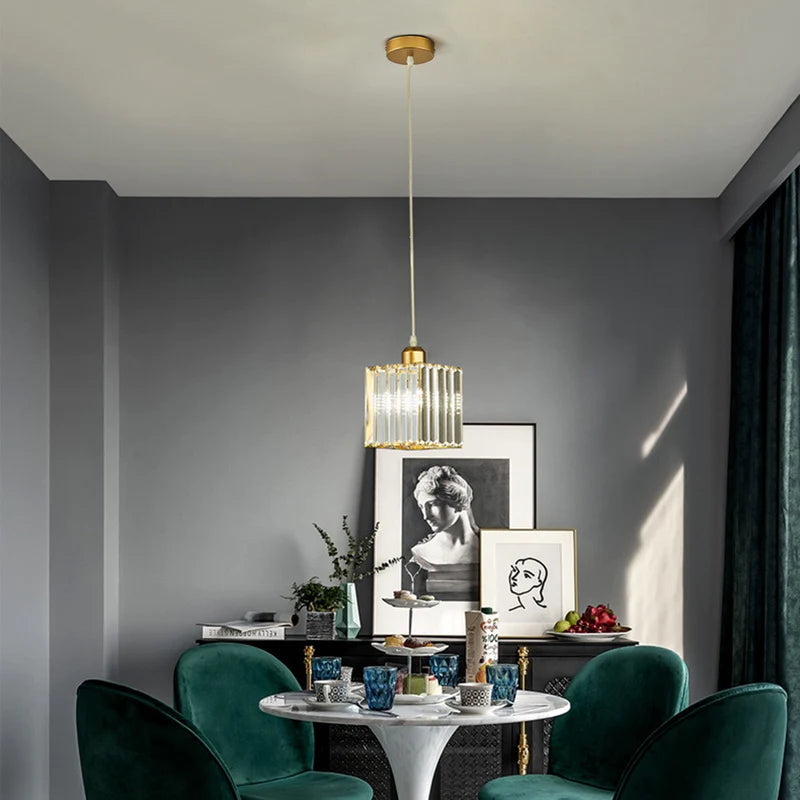 Arisha Moderna Redonda Metal Lámpara Colgante Dorada/Negra