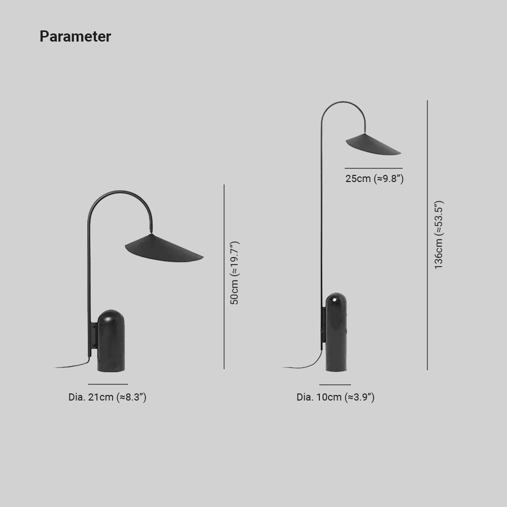 Arisha Lámpara de Mesa Minimalista Lámpara de Pie Dormitorio/Salón