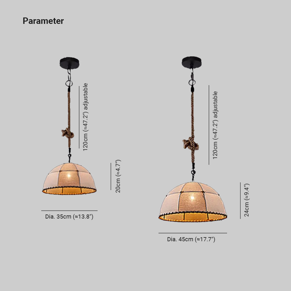 Ritta Industrial LED Lámpara Colgante Metal Cuerda Dormitorio