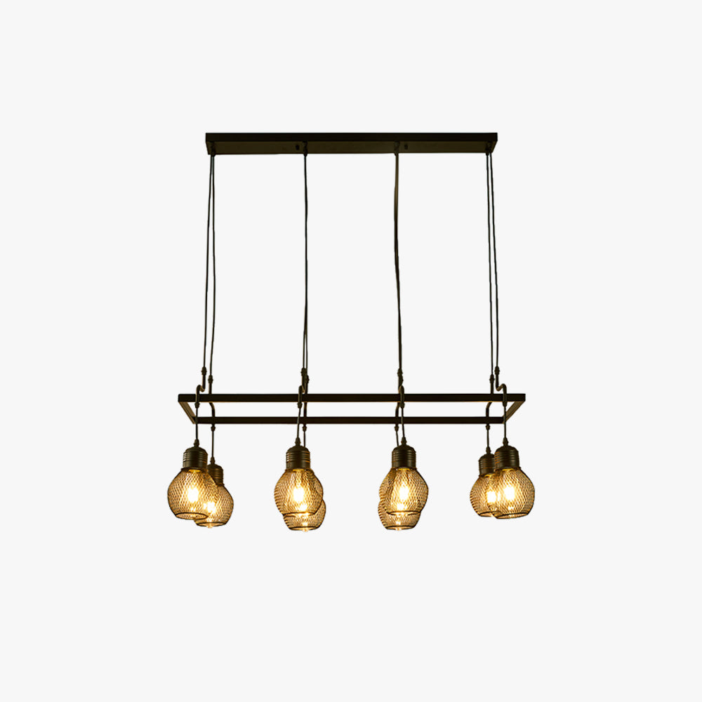 Silva Retro Largo Multicabezal Lámparas de Araña Comedor/Bar/Salón