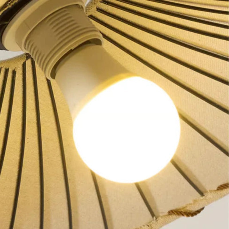 Avi Retro LED Lámpara Colgante Tejido/Metal Comedor/Salón