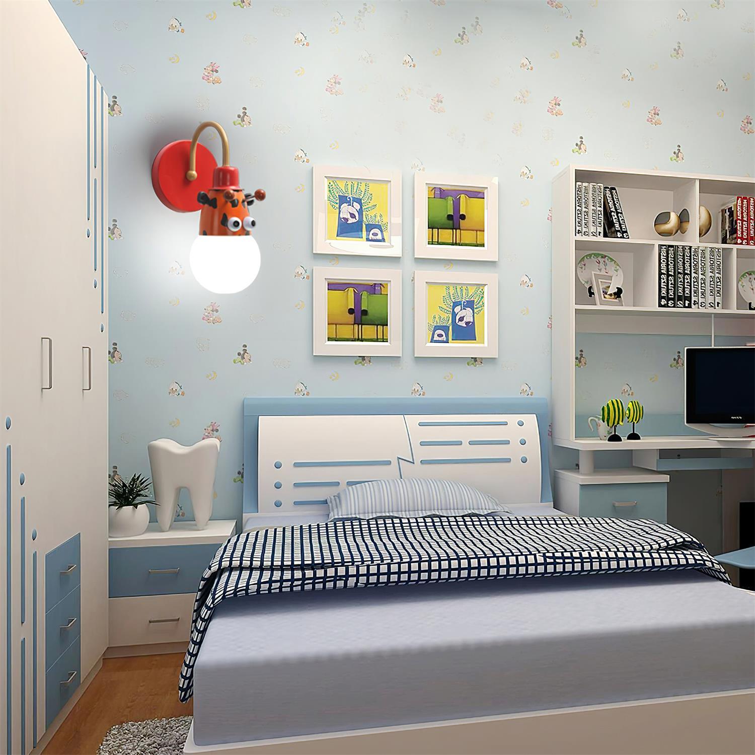 Cartoon Animal Kids Wall Lamp - Letslighting