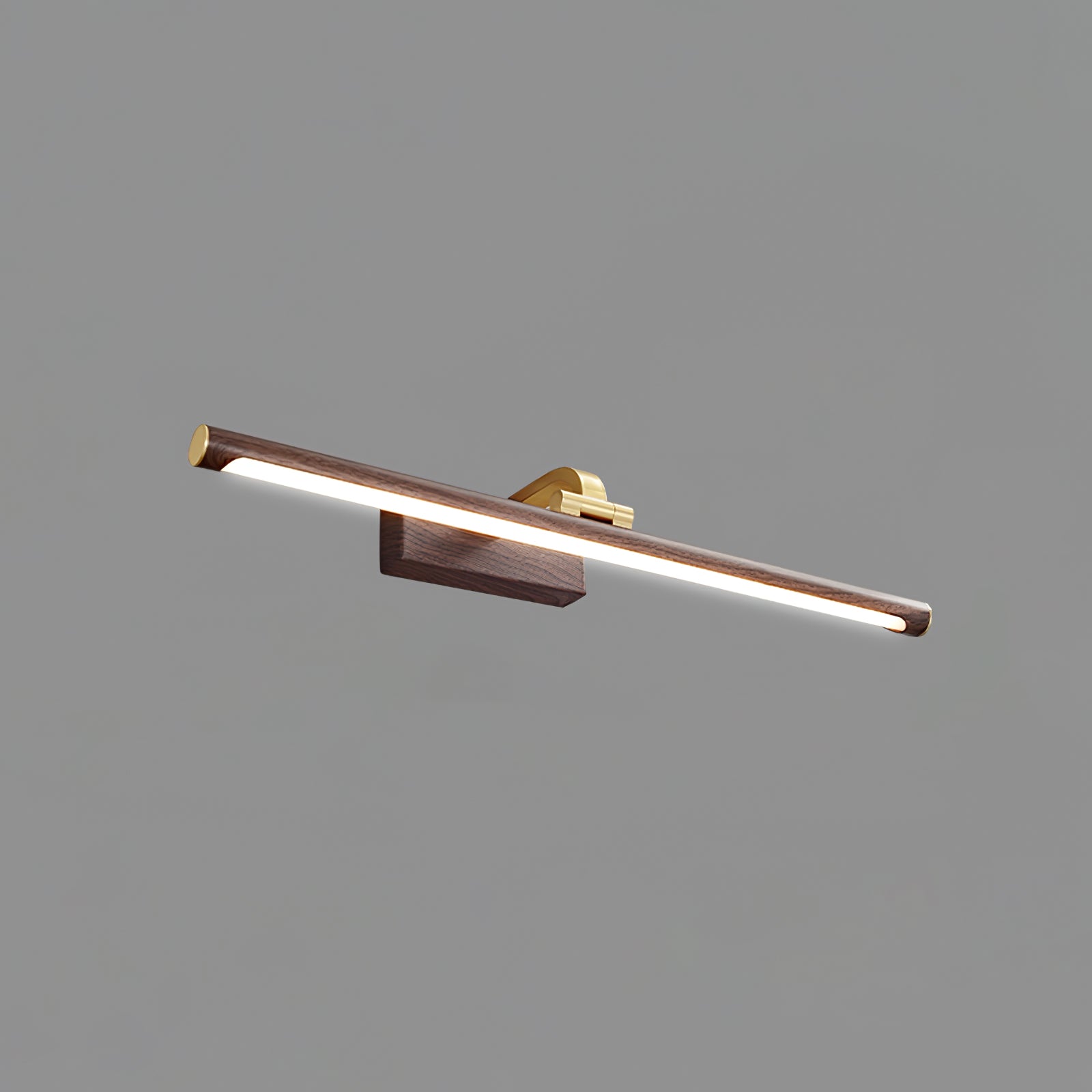 Walnut Color Linear LED Wall Light - Letslighting